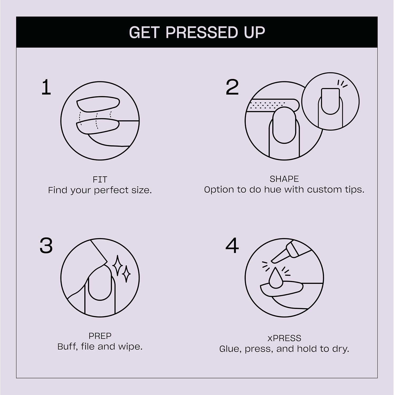 OPI Xpress/On Press on Nails, up to 14 Days of Wear, Gel-Like Salon Manicure, Reusable, Vegan, Sustainable Packaging, with Nail Glue, Polly Want a Lacquer?