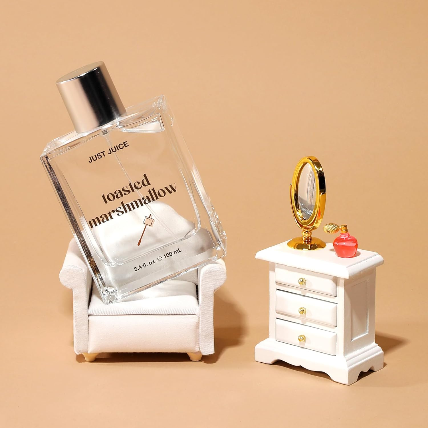 Just Juice Toasted Marshmallow - Vanilla Perfume for Women and Men - Gourmand Perfume with Caramel, Marshmallow, Amber Notes - 3.4 Oz image number 6