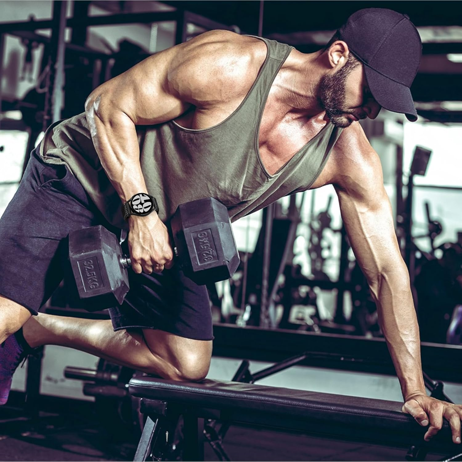 Quick Release Elastic Nylon Band Compatible with 20Mm 22Mm Watch Bands for Women Men, 2 PCS - Soft Breathable Adjustable Strap for Samsung Garmin Band