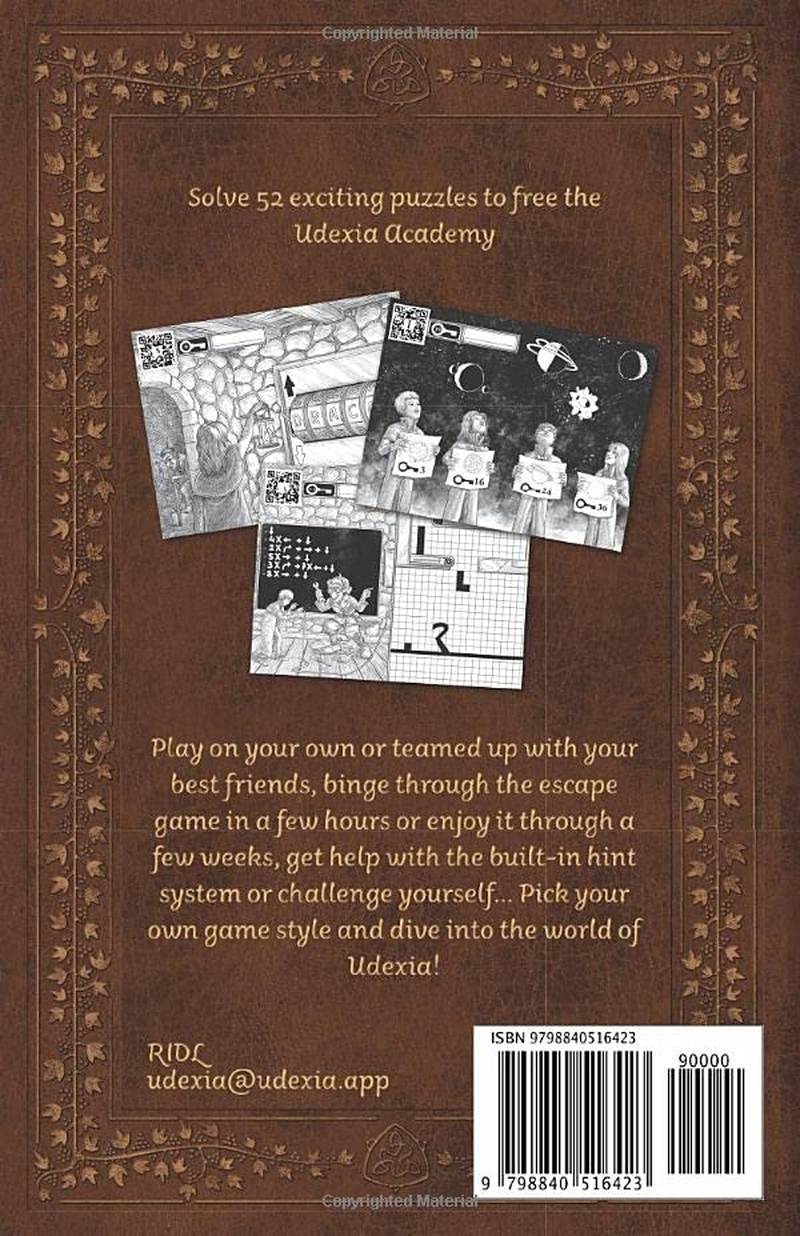 UDEXIA: Interactive Escape Room Book - Puzzle Game Book - Play with Friends, Family or by Yourself image number 1