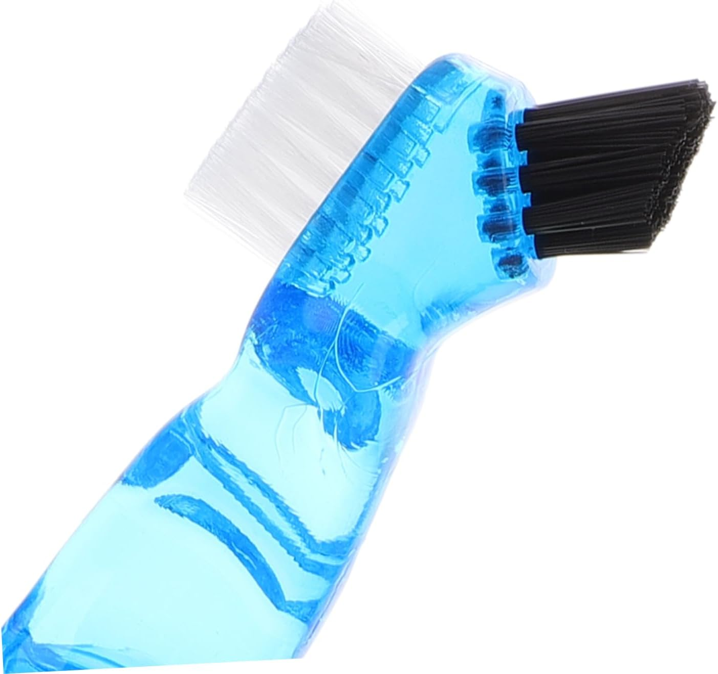 SAFIGLE 4Pcs Denture Brush and Dental Retainer Cleaner Set with Hard Bristles, Short Handle False Teeth Cleaning Toothbrush for Oral Care and Dental Hygiene in Blue Green Red Orange image number 6