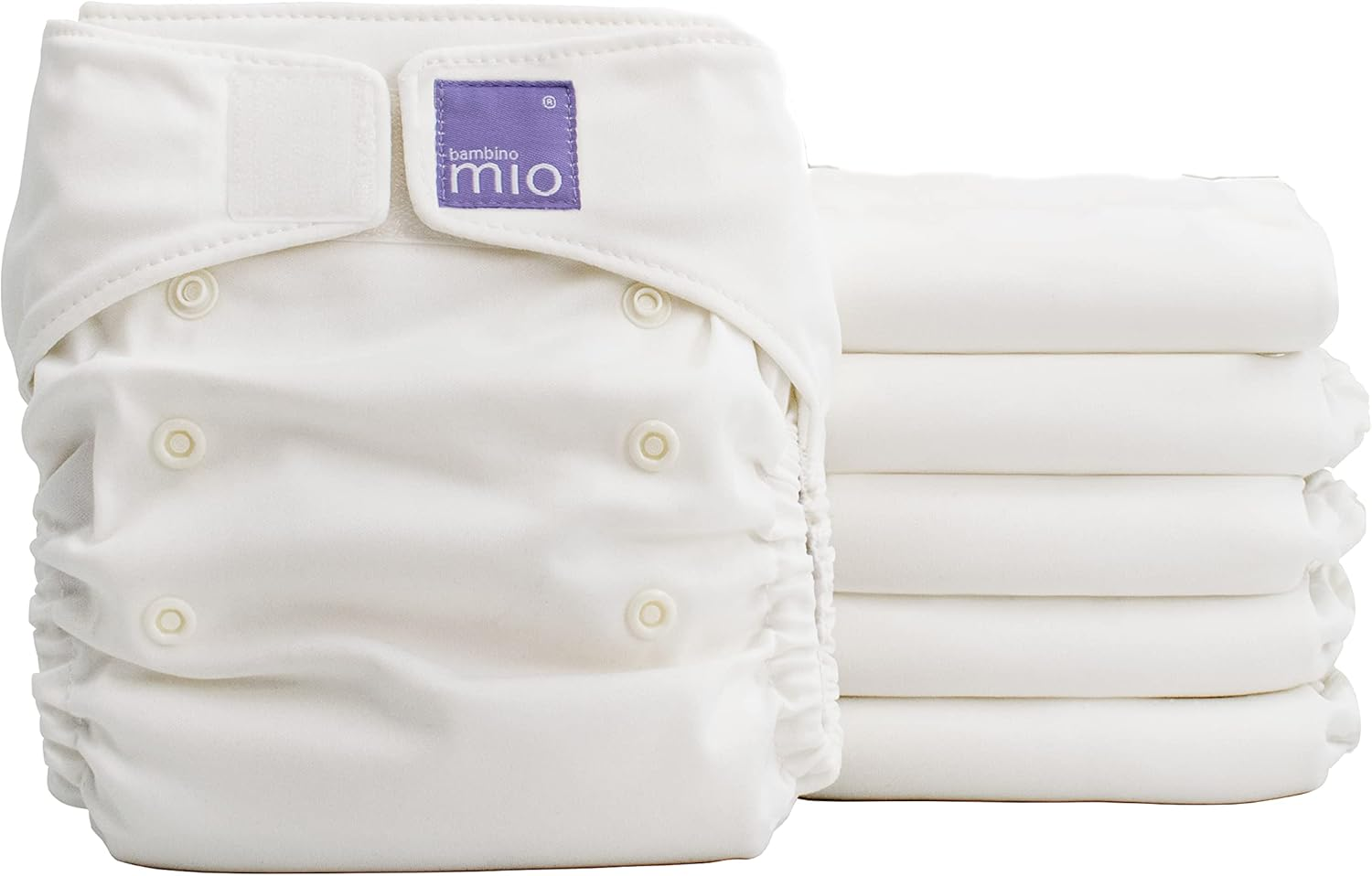 Bambino Mio, Miosolo Classic Cloth Nappy Set, White