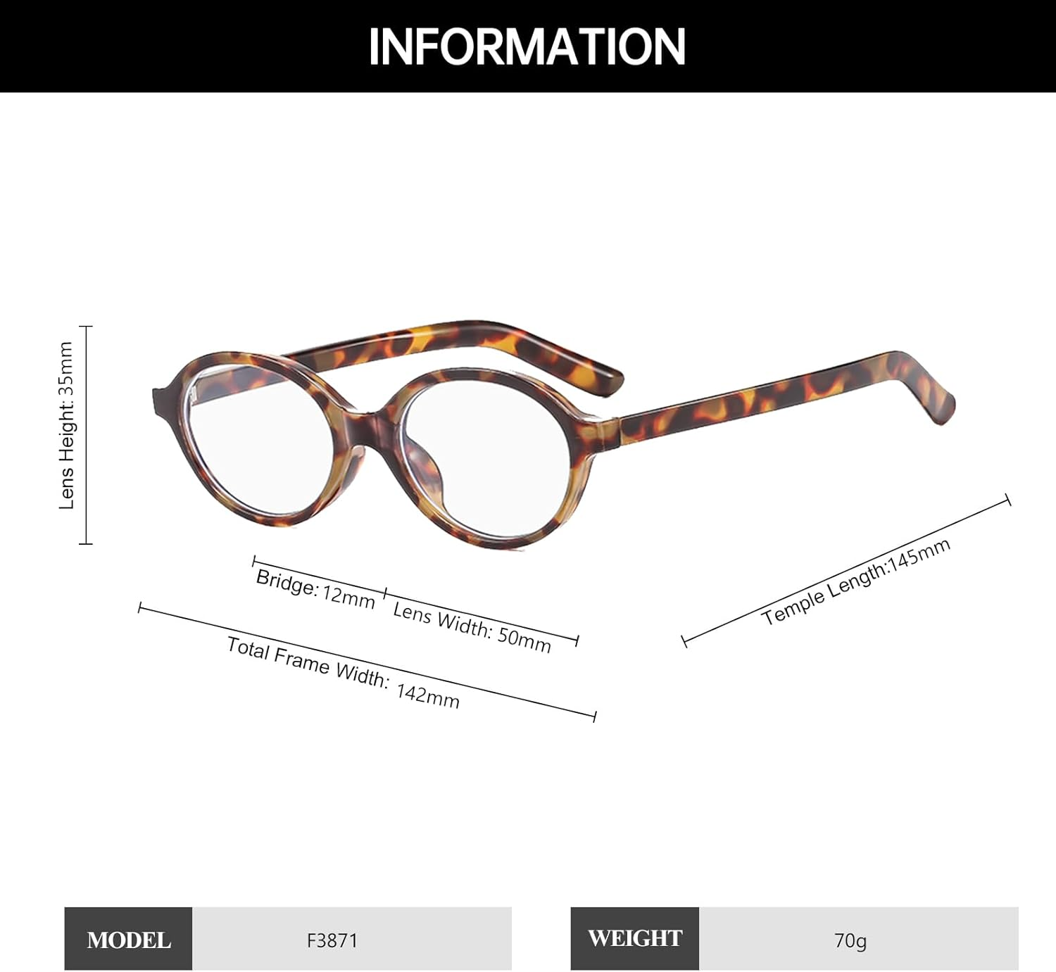 YAMEIZE Oval Blue Light Glasses Women Men - Small anti Blue Light Glasses Retro Blue Filter Glasses Gaming Glasses, Leopard Clear image number 1