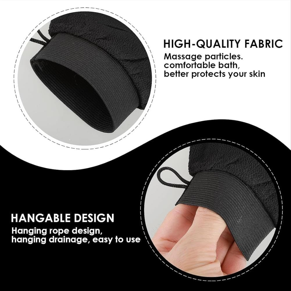 2 Pcs Exfoliating Body Glove, Dead Skins Remover Glove, Soft Bath Exfoliation Mitt, Effective Exfoliatings Scrub for Women Men, Smooth Skin Treatments image number 2