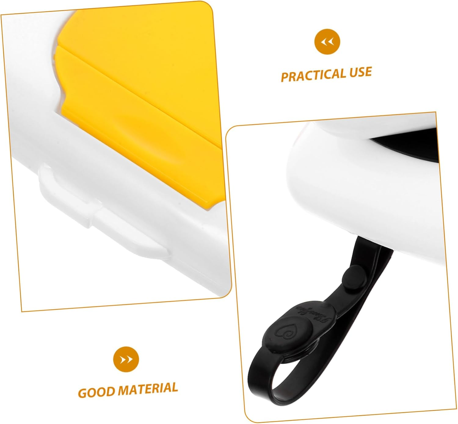 2Pcs Pp Material Wipes Box Portable Wet Tissue Holder for Car Napkin Container for Travel image number 6