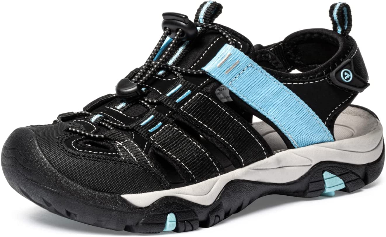 TSLA ATIKA Women Athletic Outdoor Sandal, Closed Toe Lightweight Walking Water Shoes, Summer Sport Hiking Sandals