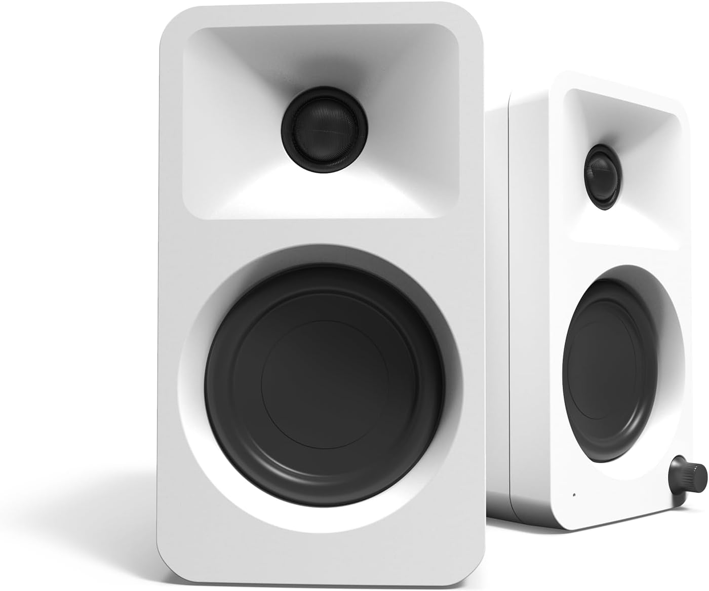 Kanto ORA 100W Powered Reference Desktop Computer Speakers with Bluetooth 5.0 White