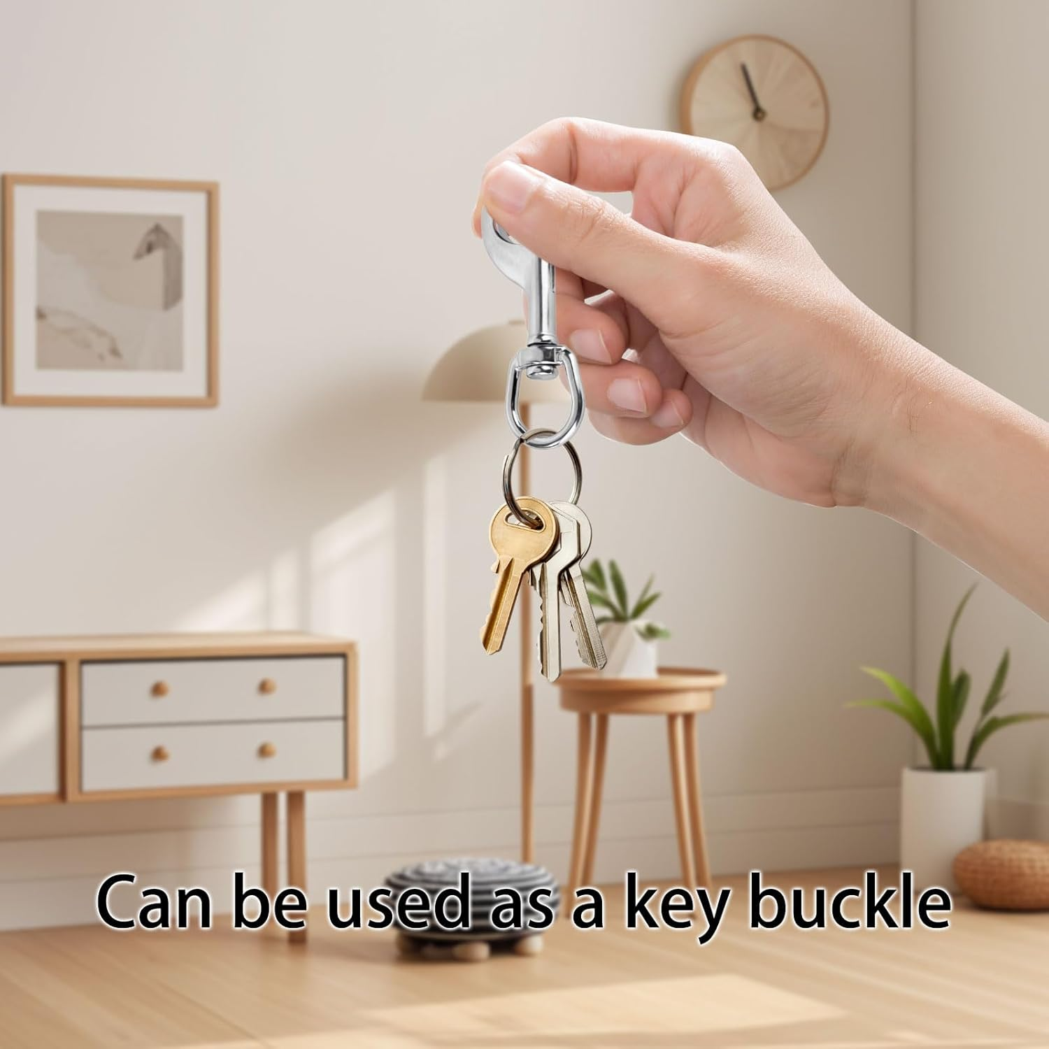 3Pcs Snap Hooks, Stainless Steel 316 Swivel Snap Hooks Heavy Duty, Single-Ended Marine-Grade Diving Bolt Spring Bolt Snap, for Diving, Flagpole Rope, Dog Leash, Camera Strap, Clothesline image number 2