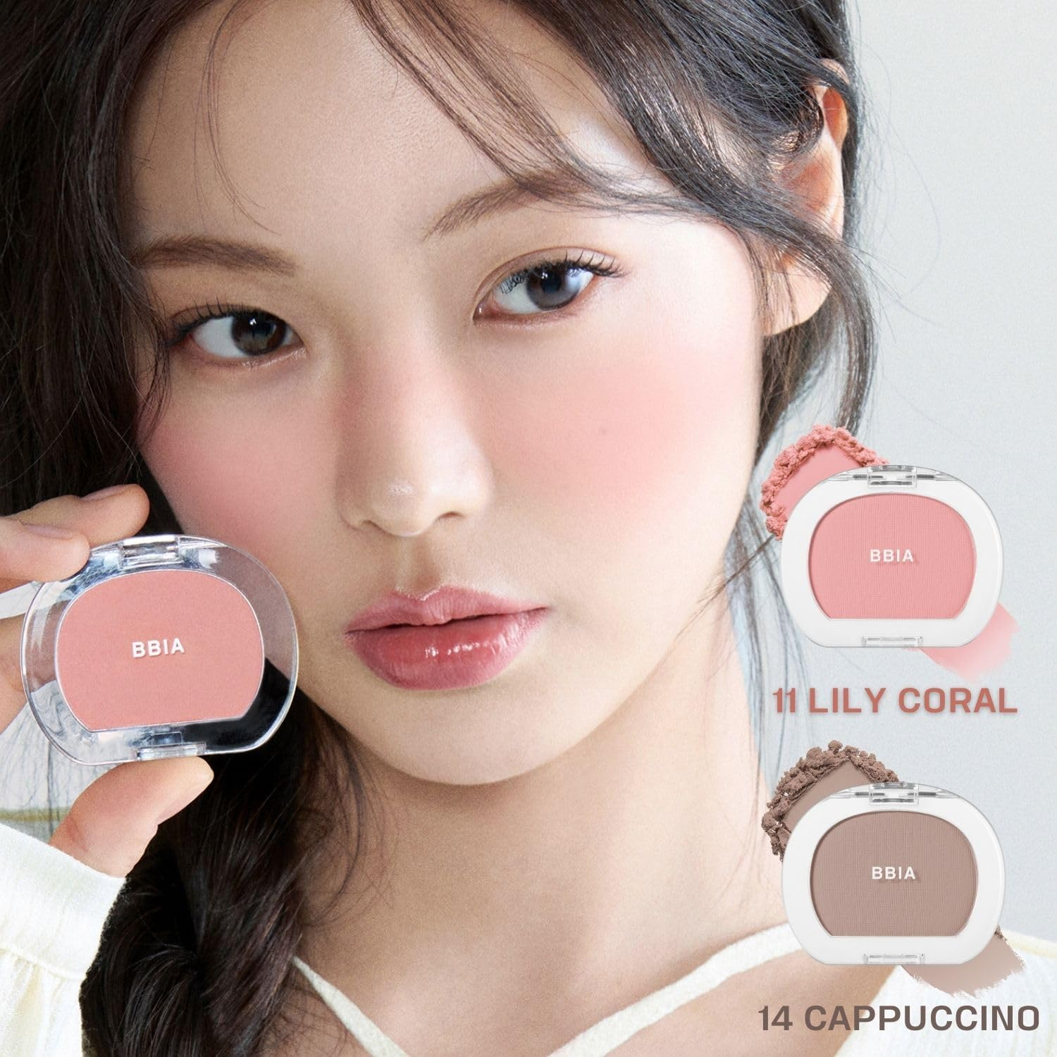 BBIA Last Blush NEW 15 Colors - Cheek Blush Shaping Shading Contour & Highlight Long-Lasting Matte Finish Natural Shades Buildable & Blendable Daily Korean Face Makeup (12 GRAYISH, Pack of 1) - 01 Forget Me Not image number 4
