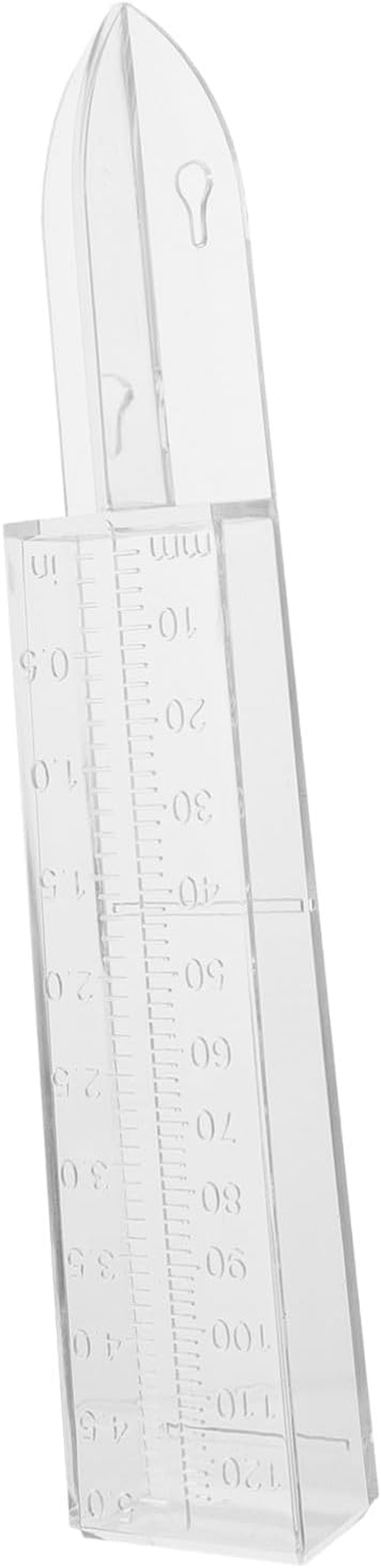 GALPADA Outdoor Plastic Rain Gauge with Graduated Scale Rainfall Measuring Container for Garden and Lawn Read Rainwater Collector Tool