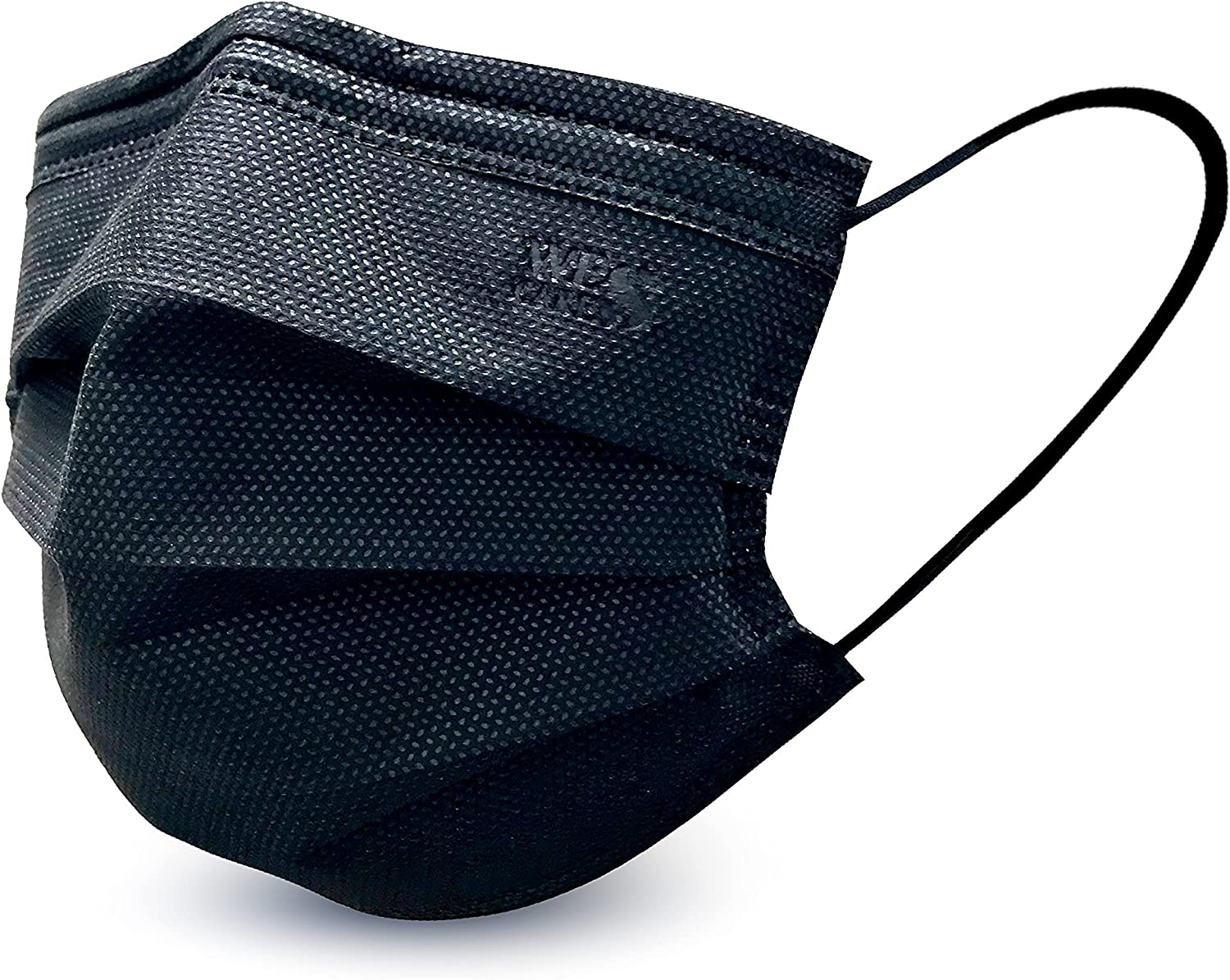 [40Pcs] Wes Care 3Ply Premium Face Mask Colors Editions | Made in Singapore | UV Clean, Soft & Comfortable, Easy to Breathe | Ships from Australia (Midnight Black) image number 1