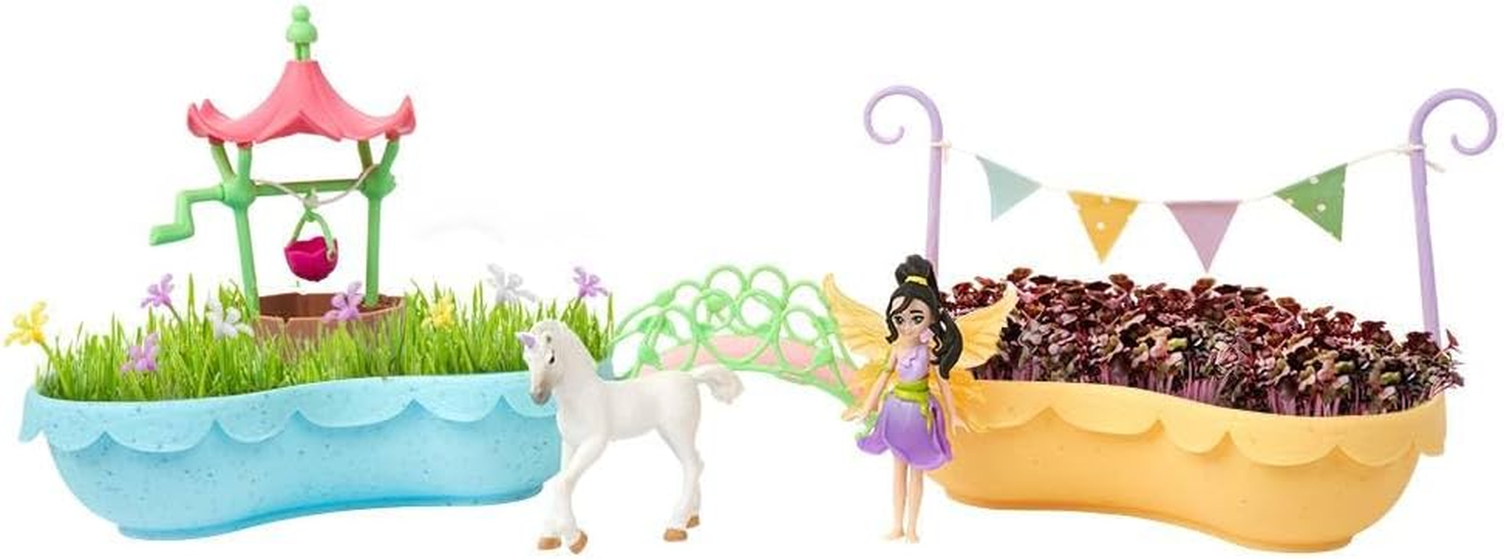 My Fairy Garden Unicorn Garden, Grow and Create a Mini Garden for Magical Fairy Kai and Her Unicorn Friend, Includes 2 Planters and 2 Packs of Fast-Growing Seeds, Decorate with the Accessories image number 3