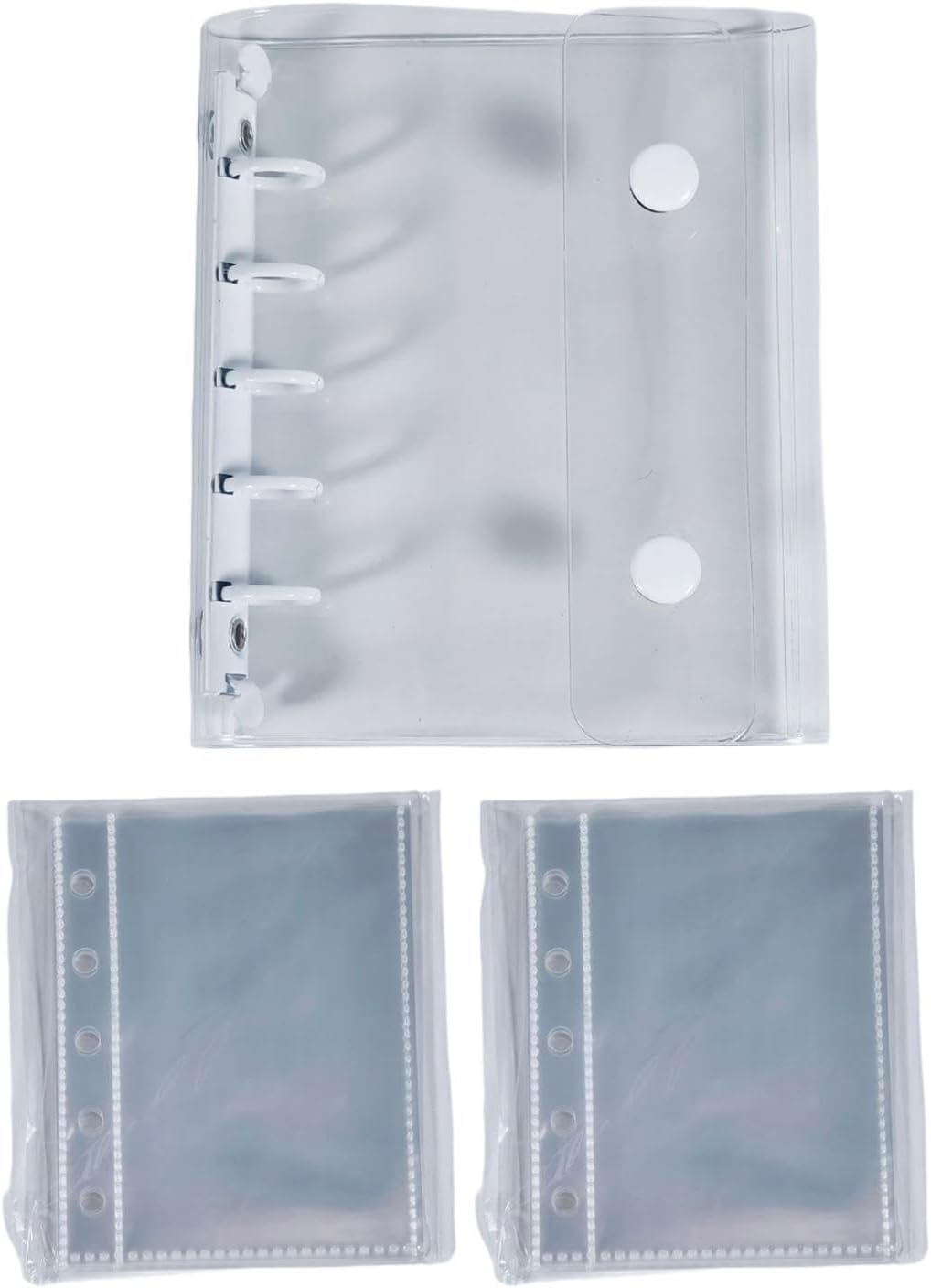 Bound Notebook, 5 Hole Punched, with Inner Sheets for Valentine'S Day and The, White image number 4