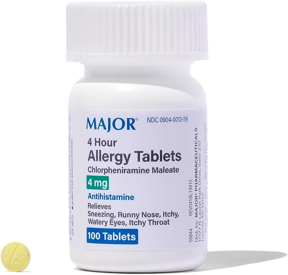 Major Pharmaceuticals Chlorpheniramine 4 Mg Tablets, 100 Count image number 5