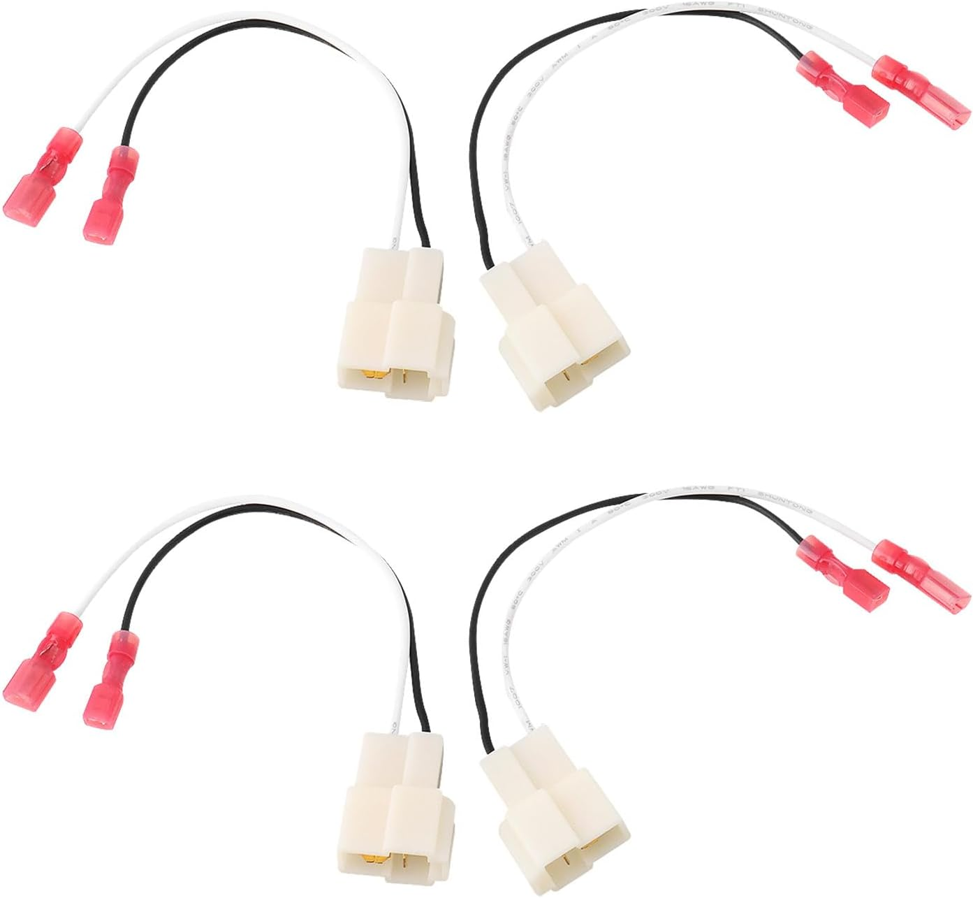 4Pcs Car Speaker Adapter Cables Compatible with Chevrolet Compatible with Mitsubishi image number 1