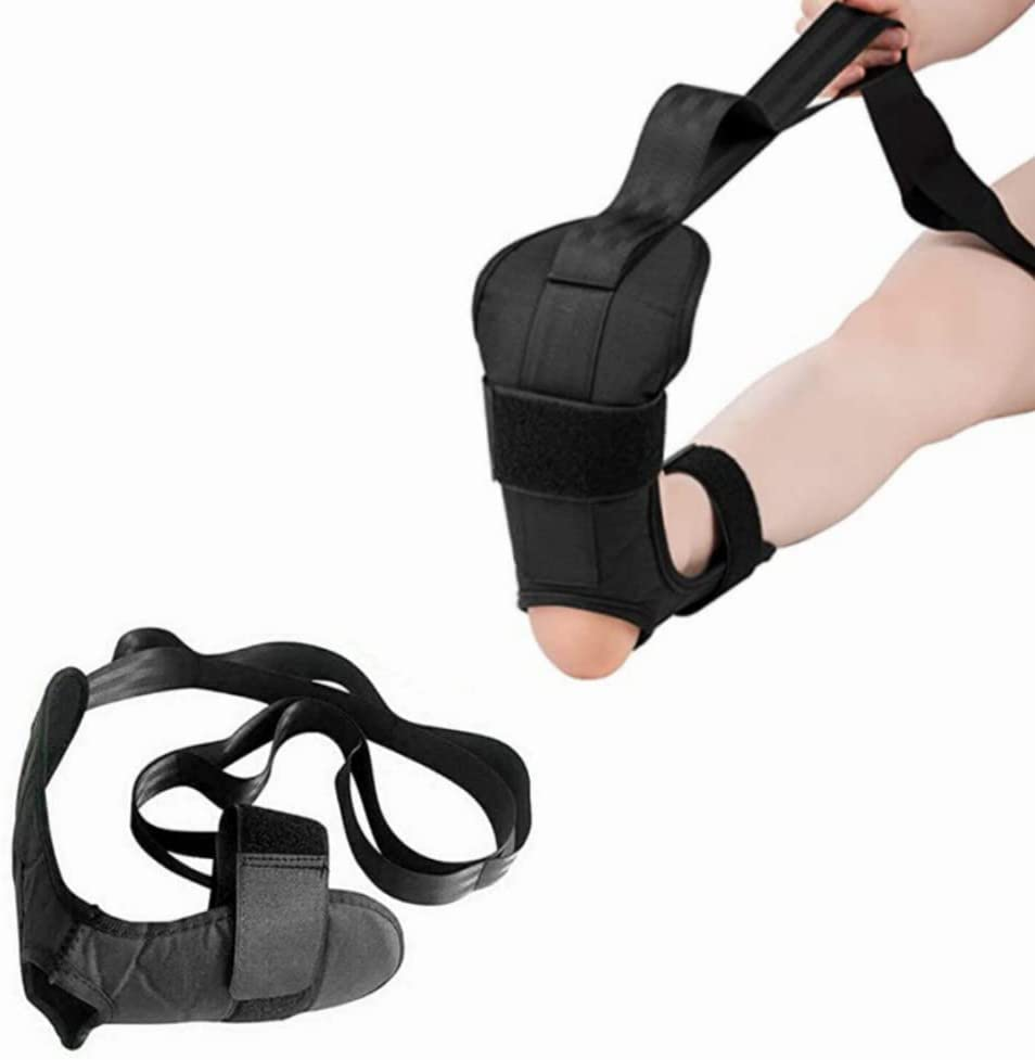 DACUAN Yoga Stretching Strap, Exercise and Leg Lift Straps, Leg and Calf Stretcher Strap with Adjustable Loops, Fascia Stretcher for Physical Therapy, Plantar Fasciitis Relief, Pilates, Dance & Gymnastics image number 2