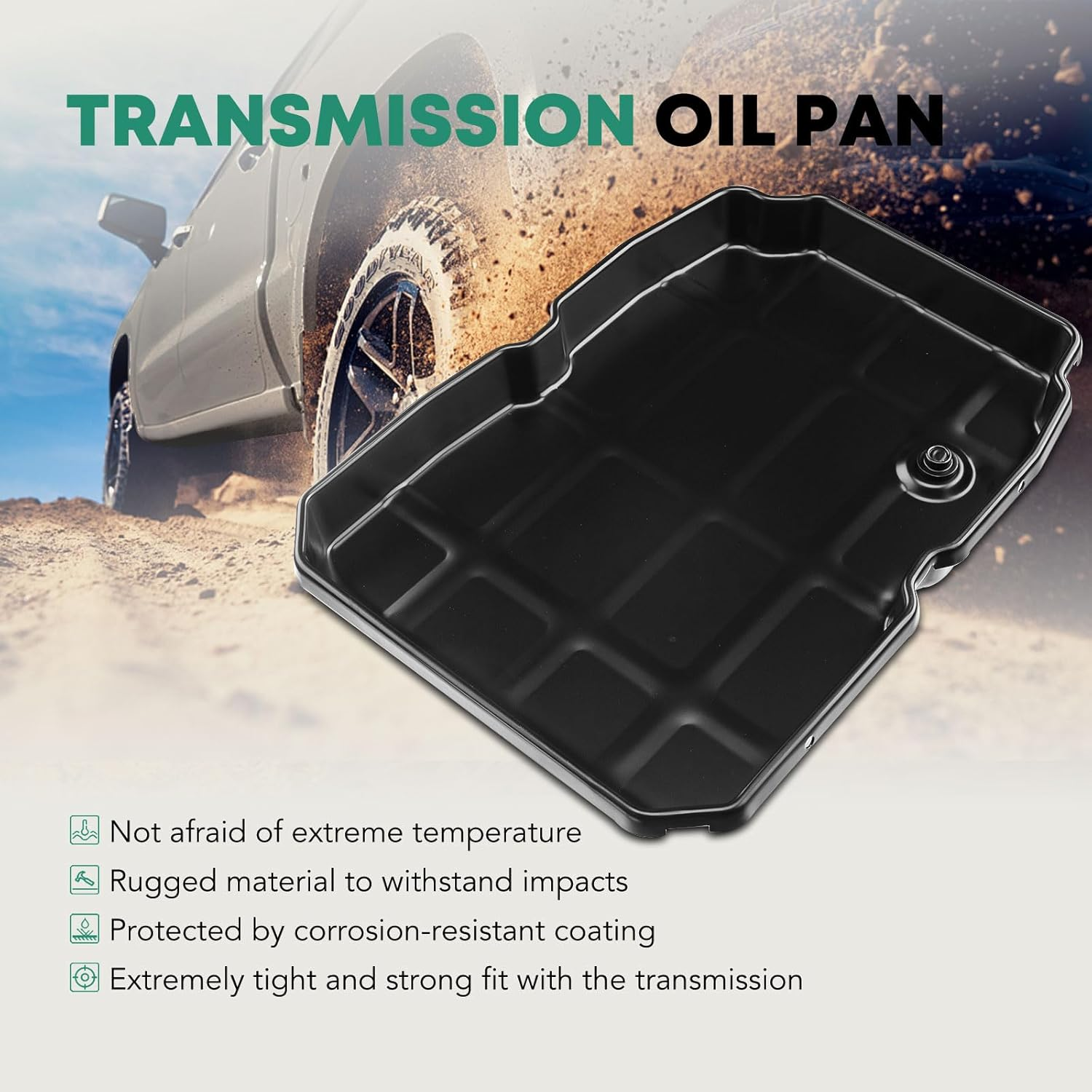 Transmission Oil Pan and Drain Plug Replacement for Chrysler 300 Dodge Charger Challenger Magnum Jeep Grand Cherokee Wrangler NAG1 W5A580 image number 5