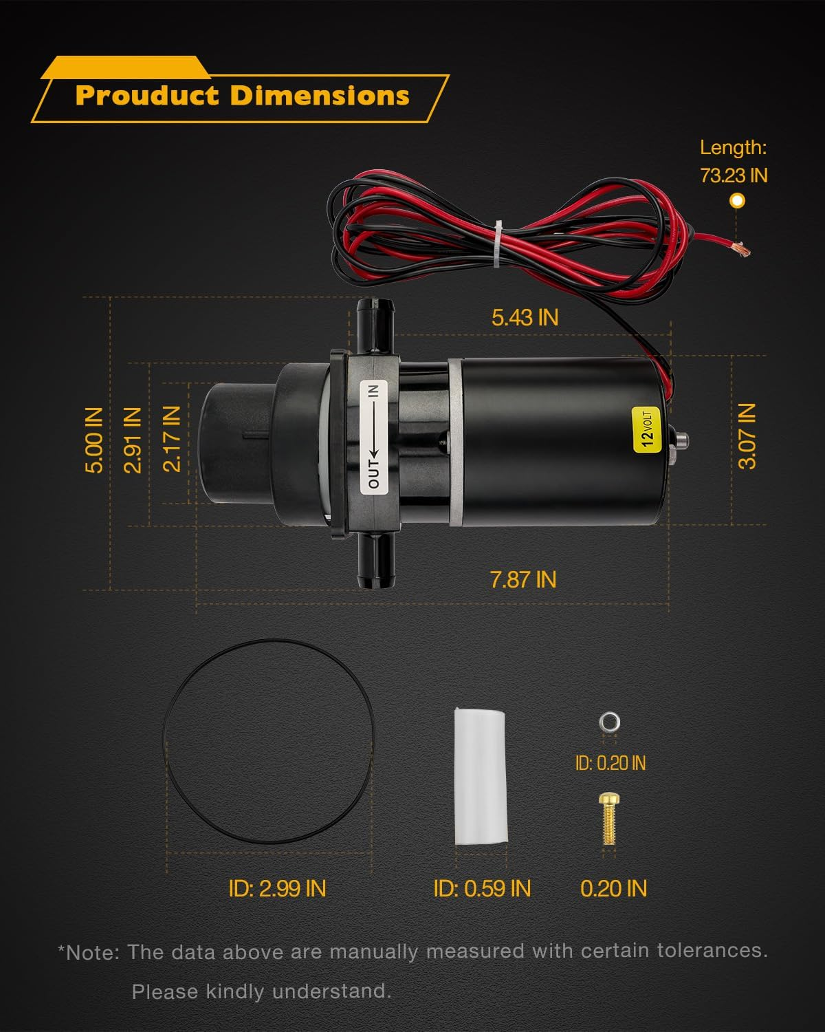 Marine Toilet Macerator Pump Motor Sub Assembly Kit, 37041-0010, Compatible with Jabsco 37010-0090 37010-0000 37010-1000 37010-1090, Boat Yacht Quiet Flush Toilet Electric Macerating, 12-Volt, No Leak image number 6