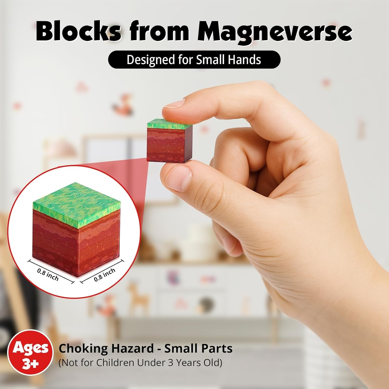 200 PCS Magnetic Blocks - Magnet Toys for Kids, Boys and Girls, Magnetic Building Blocks Cubes, Stacking Magnets for Kids, Birthday Gifts for Boys and Girls Age 3+ Years Old image number 2