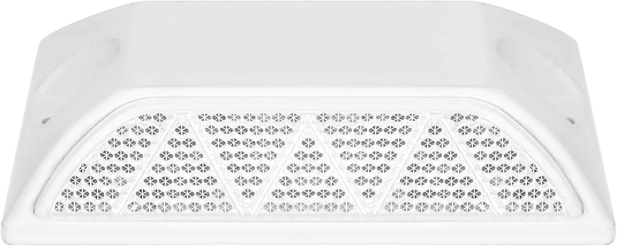 QWORK High Reflectivity Road Reflectors, Pack of 10 - Industrial Grade, Long Lasting, Adhesive Installation - for Speed Bumps, Crossings, Sidewalks, Pedestrian Crossing and Driveways image number 2