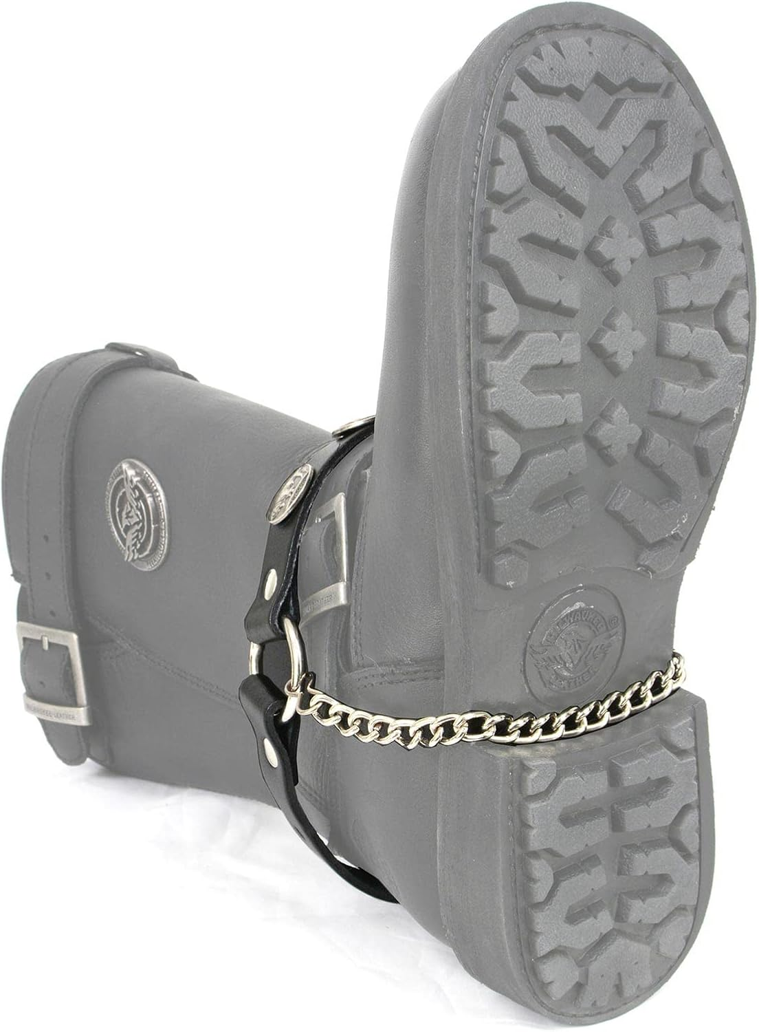 Milwaukee Leather MLA3002 Silver Vintage Buffalo Coin Biker Chain for Motorcycle Boots image number 5