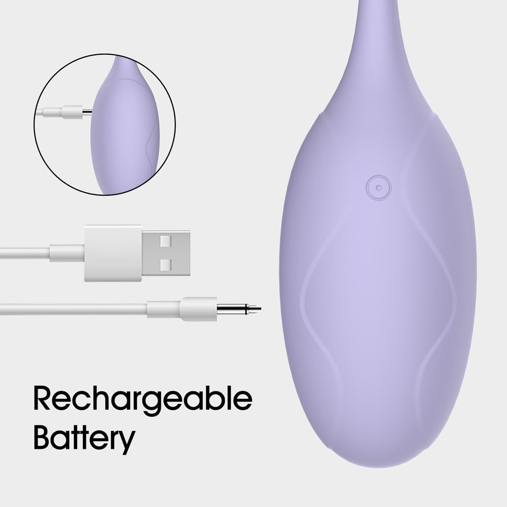 Winyi Kitty App Control Egg Vibrator - Purple image number 5