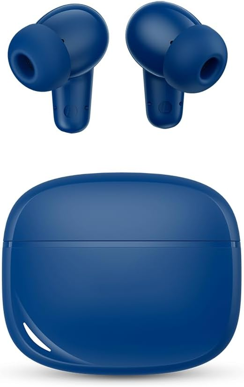 SPC Boost Buds - Wireless Bluetooth Headphones with ENC Noise Cancellation | 30 Hours Battery Life | Google Fast Pair | 4 Microphones | IPX4 | Touch Control and Voice Assistant - Orange