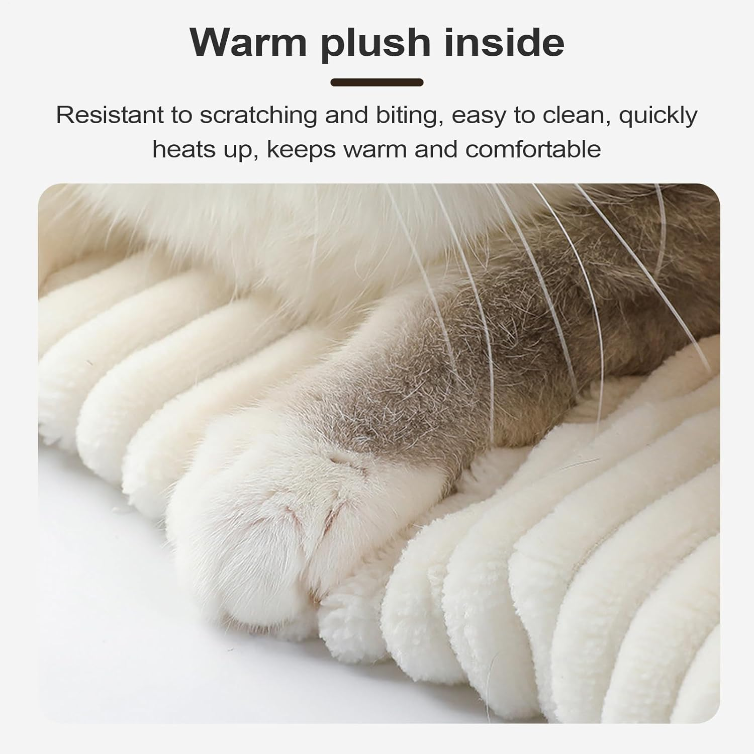 Cat Sleeping Bag,Pet Nest for Cats and Dogs - Warming Pad Sack Winter Pets Nests for Rest Hiding for Indoor Car Christmas Travel Home