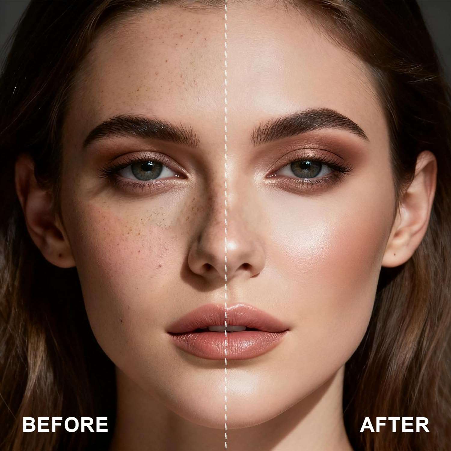 3-Color Cream Concealer Palette with Brush,Color Corrector Cream Kit for Smooth Contouring to Conceal, Correct, and Contour with a Velvety Finish.