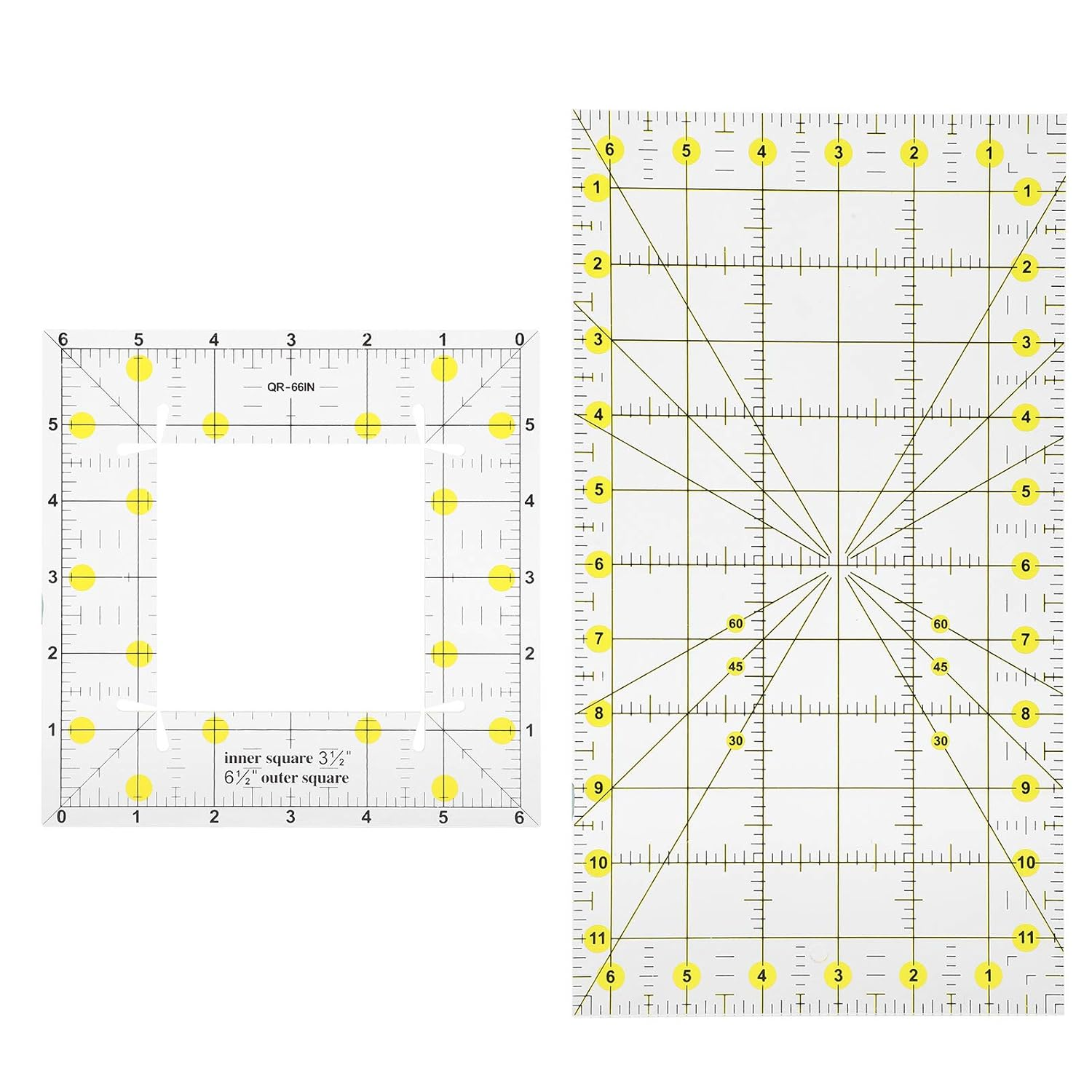 Acrylic Quilting and Sewing Ruler, Rectangular Drawing Measure Tools for Crafts and Cloth Supplies Quilting image number 4