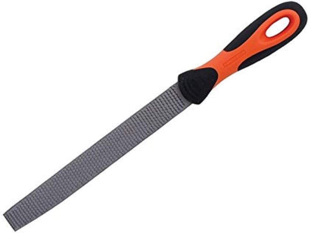 Bahco Second Cut ERGO Half-Round Rasps File with Handle, 8-Inch Length, 6-342-08-2-2 image number 3