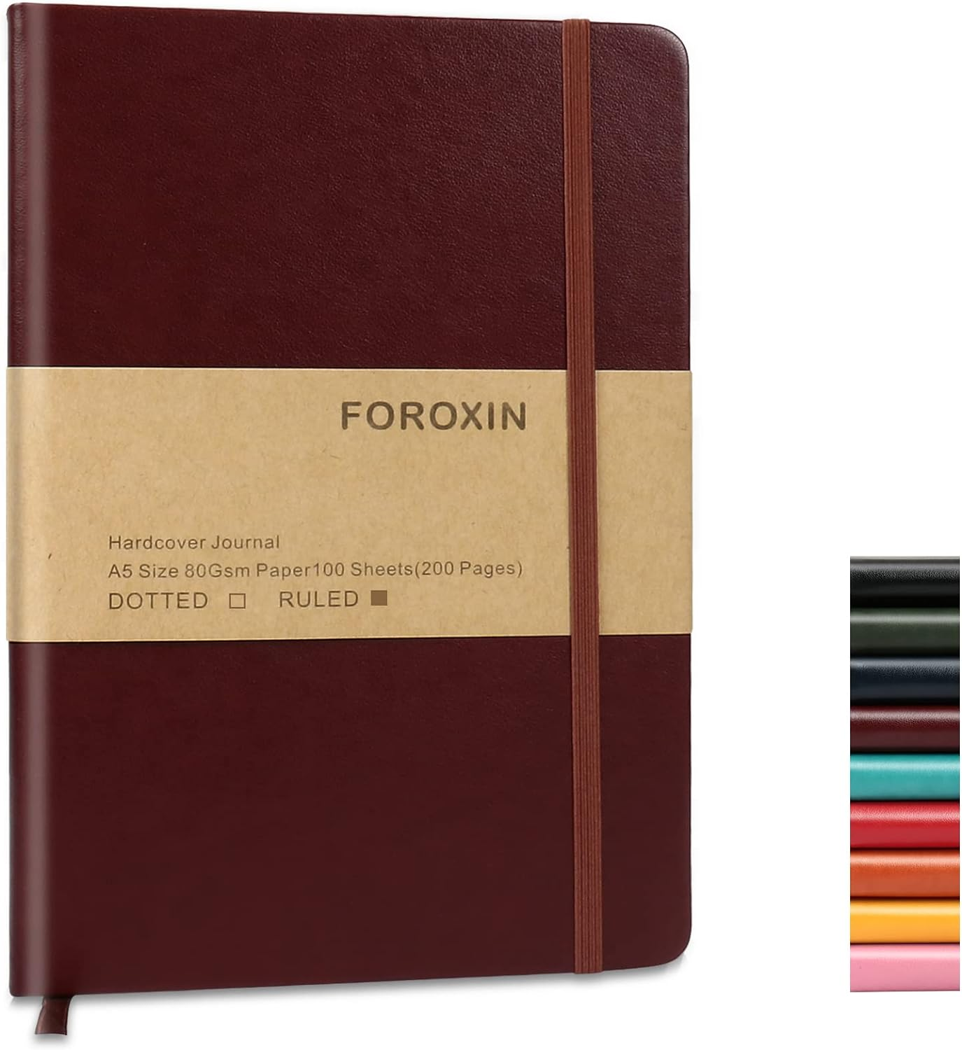 Journal Notebook (A5-Lined, Dark Green),192 Pages, Medium 5.7X8.3 Inches - 80 Gsm Thick Paper, Hardcover