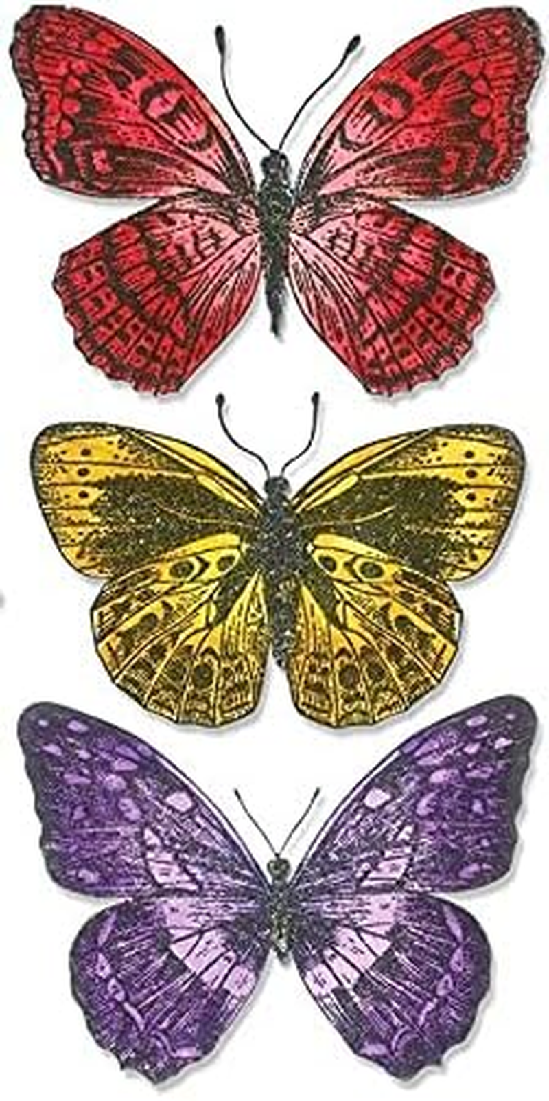 Sizzix Die Set, Flutter by Tim Holtz, 20 Pack, Multi Color, One Size Framelits, Multicolor