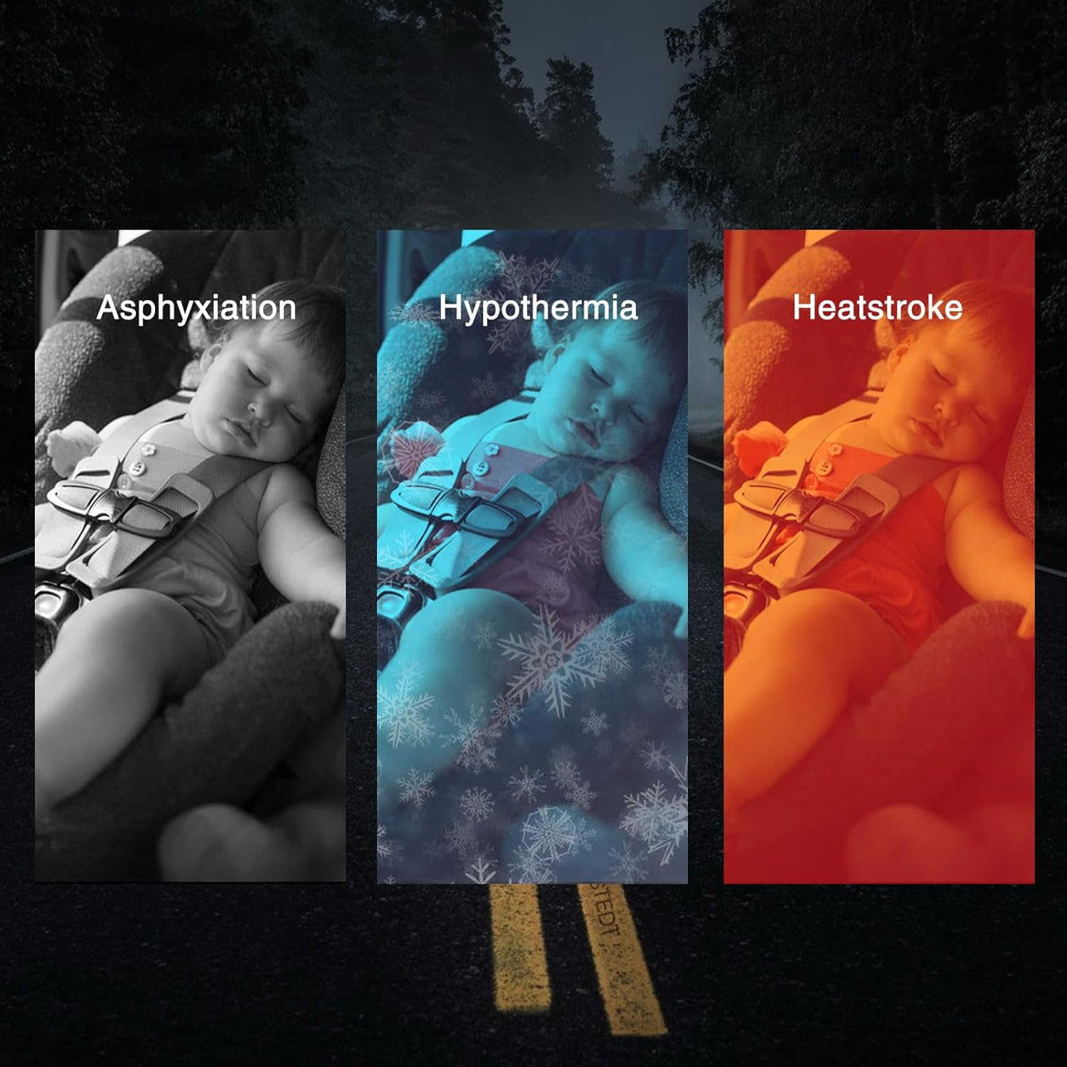 STEELMATE Baby Car Seat Reminder-Automotive Baby Seat Alarm System, Baby in Car Reminder Warning with Light and Sounds Remind When Power off or Unbuckle image number 6