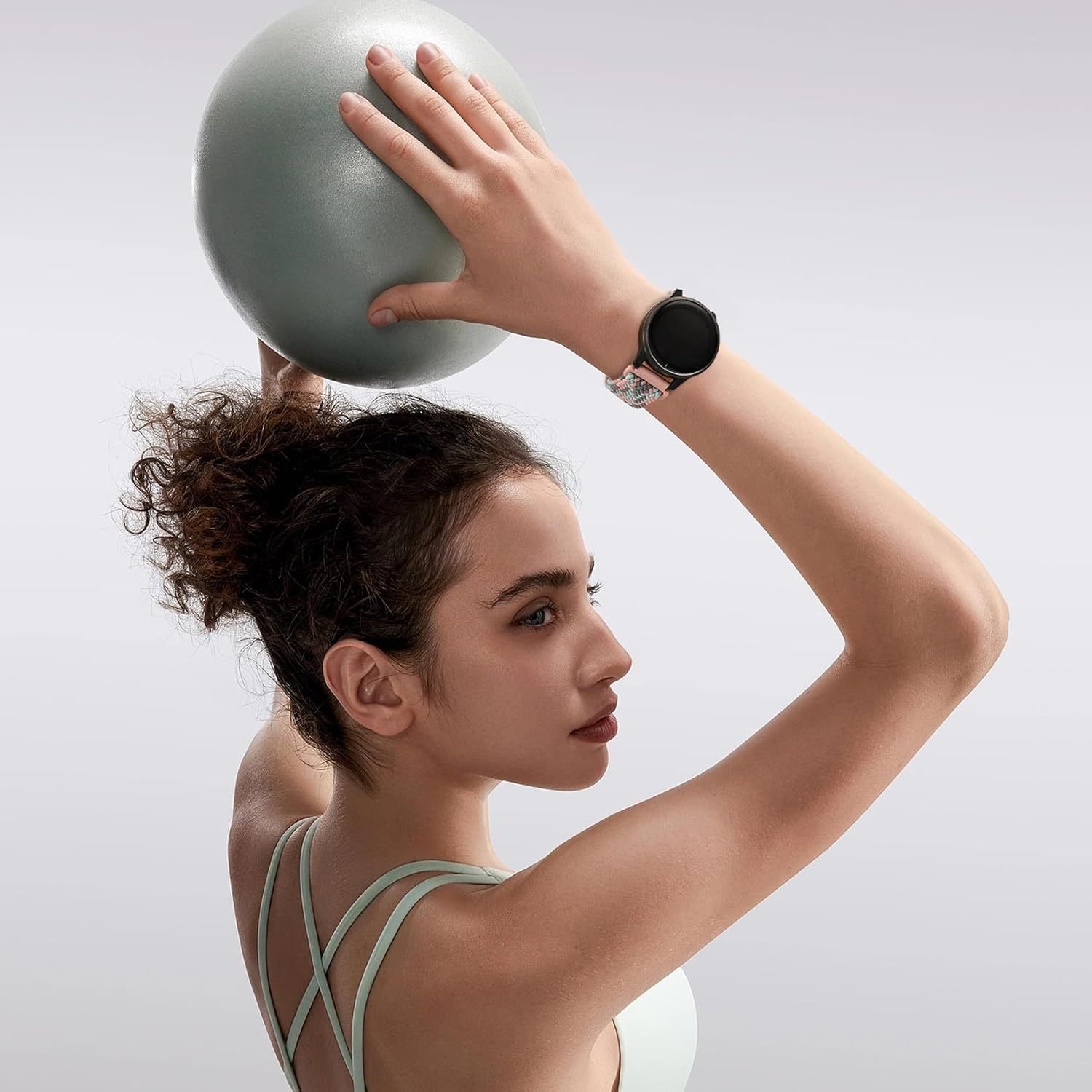 22Mm Magnetic Braided Watch Band Compatible with Garmin Venu 3/Venu 2/Venu 4 45Mm/Vivoactive 4/Forerunner 570 47Mm/265/255/255 Music,Quick Release Elastic Nylon Soft Sport Stretchy Strap image number 3