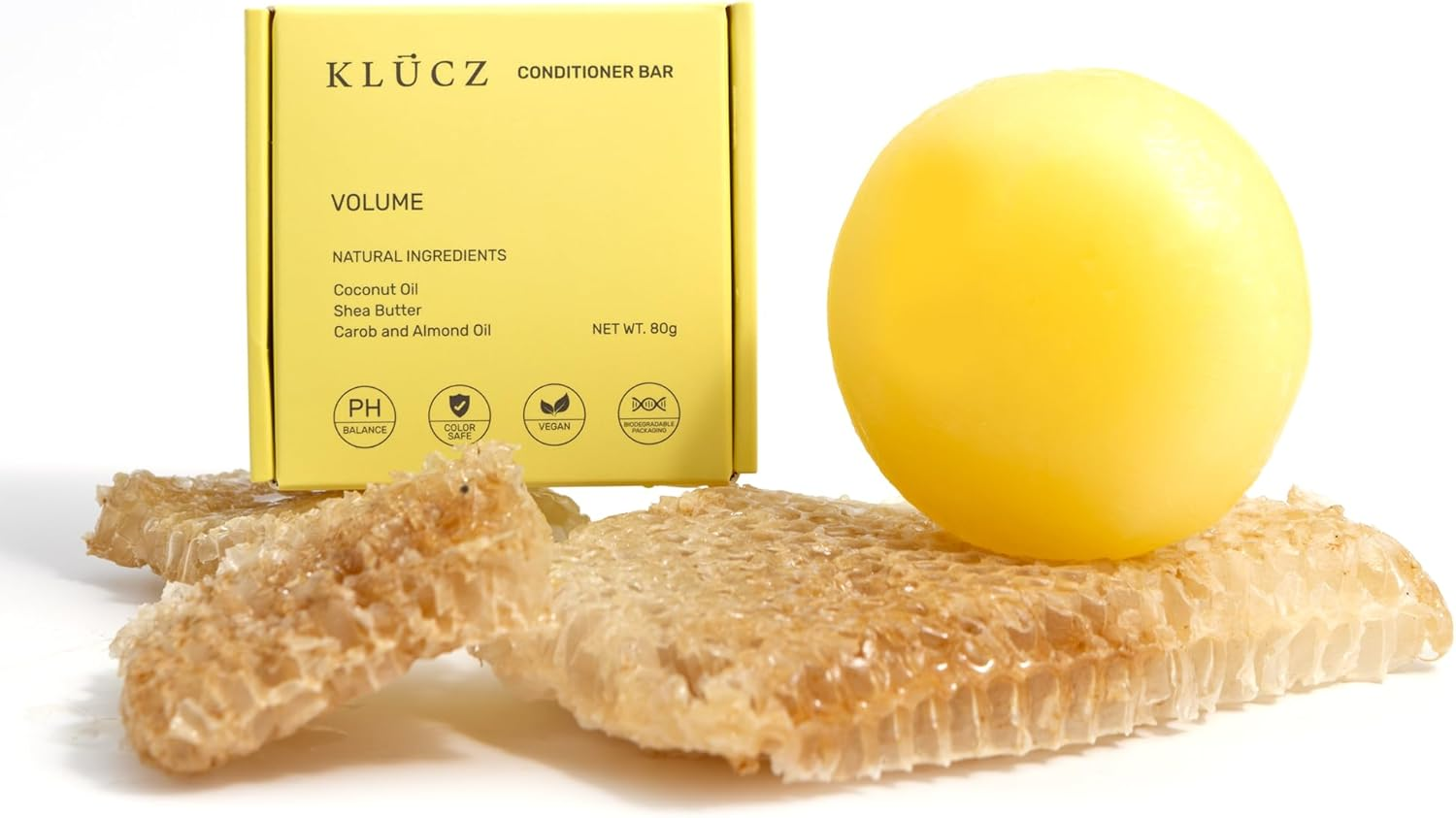 KLUCZ Vegan Milk Honey and Almond Conditioner Bar 80G image number 2