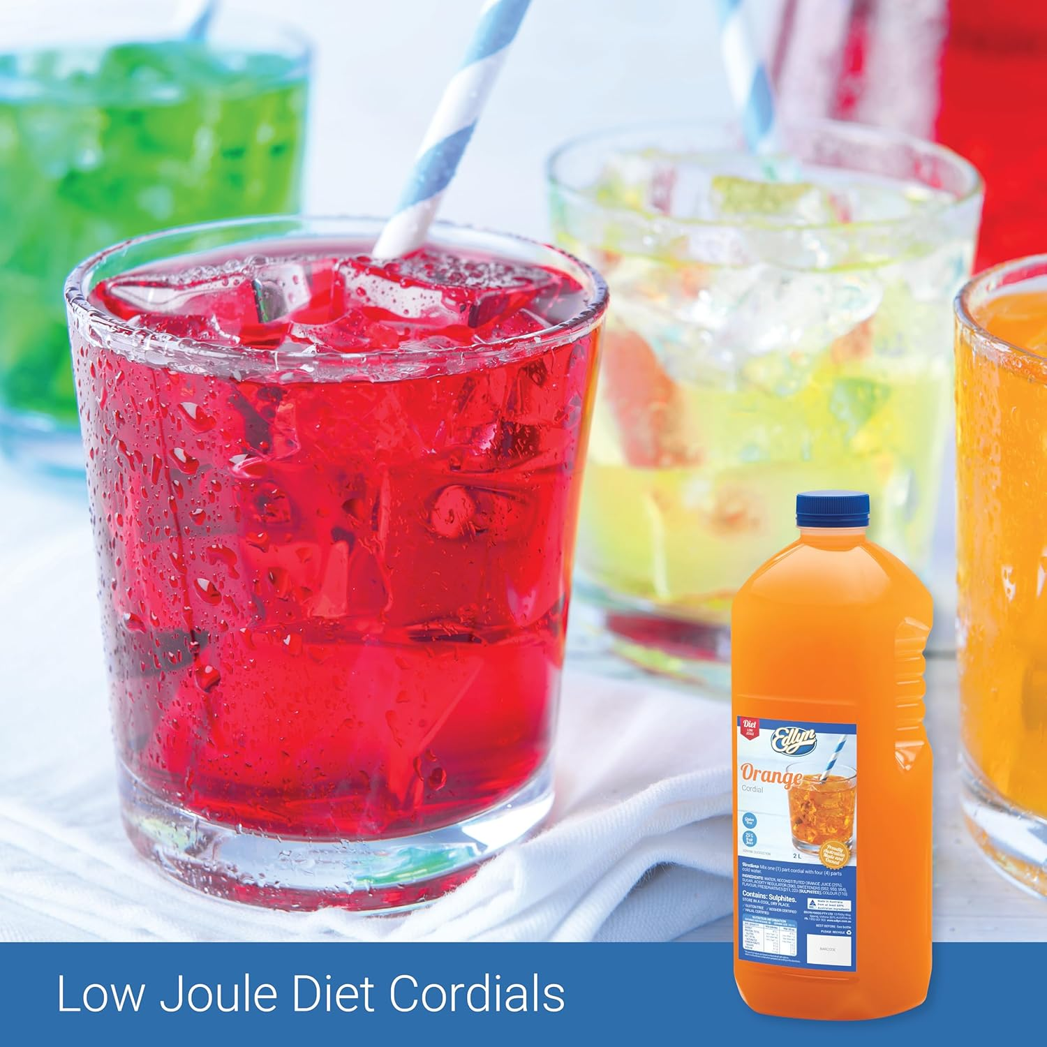 Edlyn Traditional Diet Orange Cordial 2 Litre image number 6