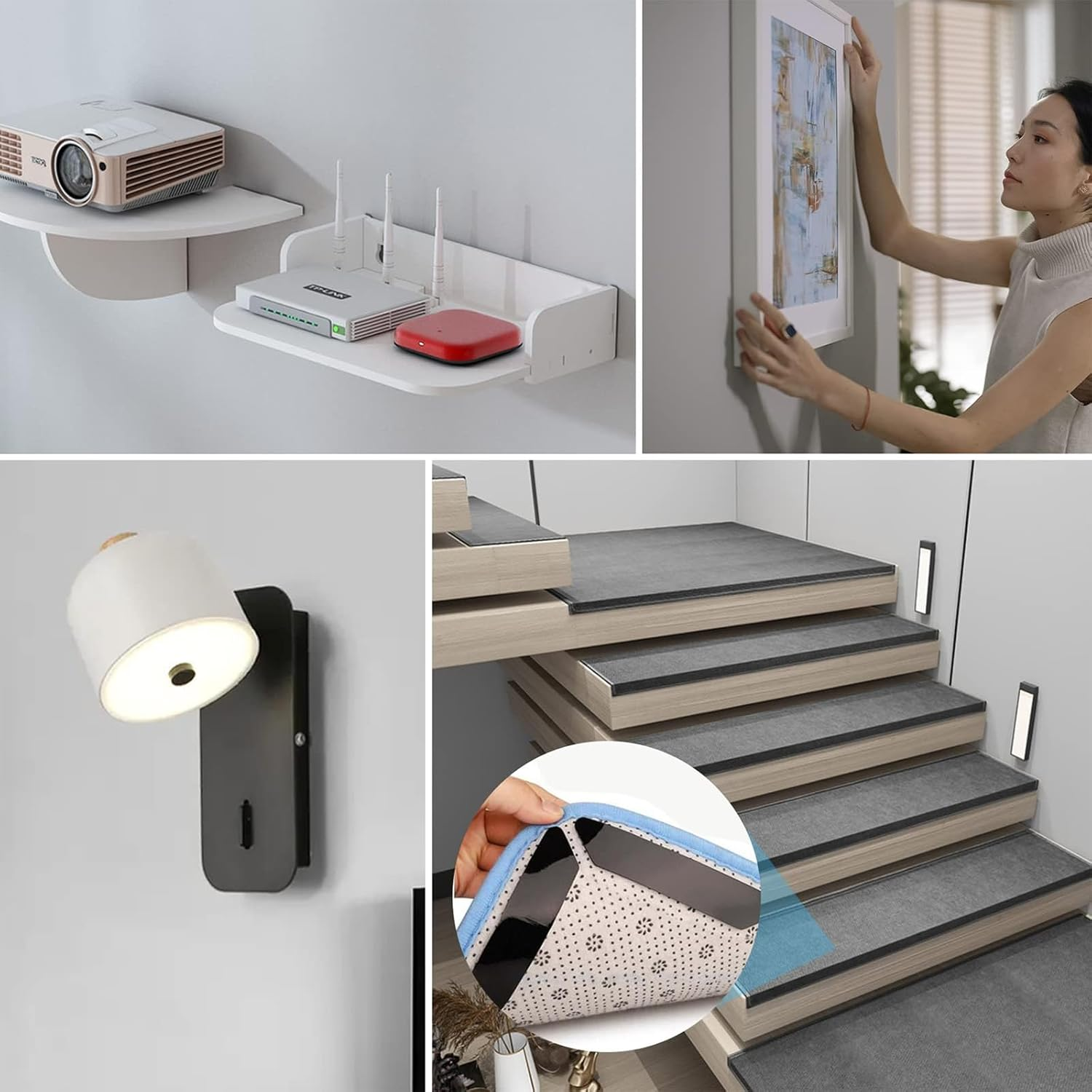 16 Pack Velcro Tape, Adhesive Tape, Velcro Dots, Heavy Duty Double Sided Sticky Strips, Organize Smarter, Not Harder! (2.5Cm X 10Cm) image number 3