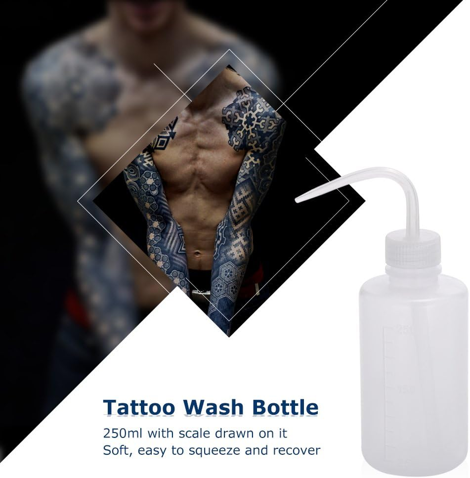 Mingzhe 3Pcs 250Ml Wash Bottle Plastic Green Squeeze Bottle Flower Watering Can Kit Curved Nozzle Ing Cleaning Tool image number 2