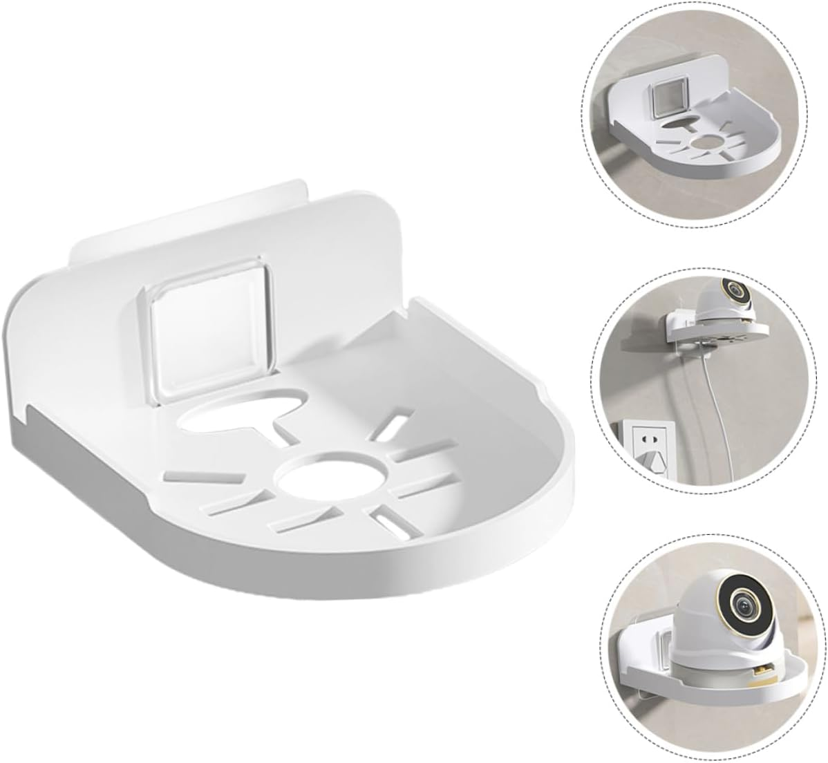 Anneome Floating Shelf for Camera Mini Wall Mount Small Floating Shelves Proof Bathroom Hanging image number 3