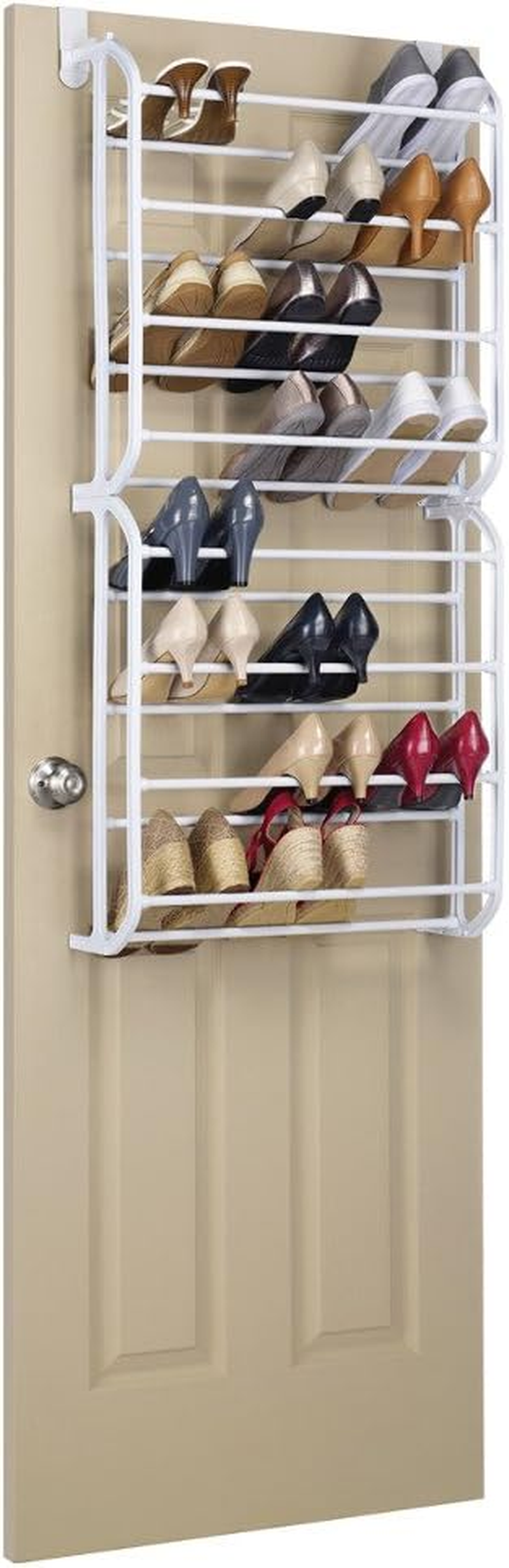 Whitmor 36-Pair OTD Shoe Rack, White image number 1