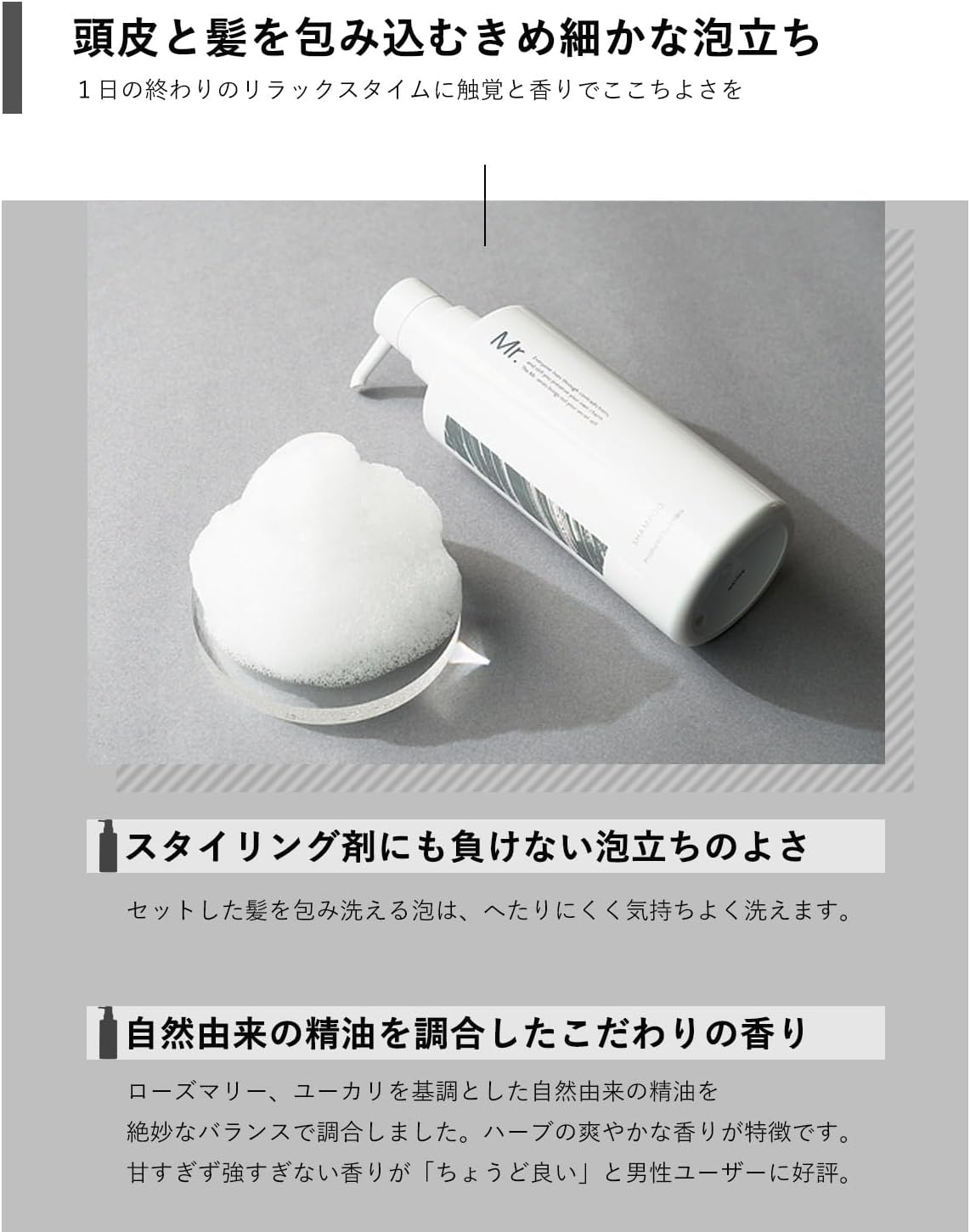 Orbis Mr. Shampoo Men'S, Non-Silicone, Scalp, 12.8 Fl Oz (380 Ml), 1. Shampoo 1. Refill image number 2