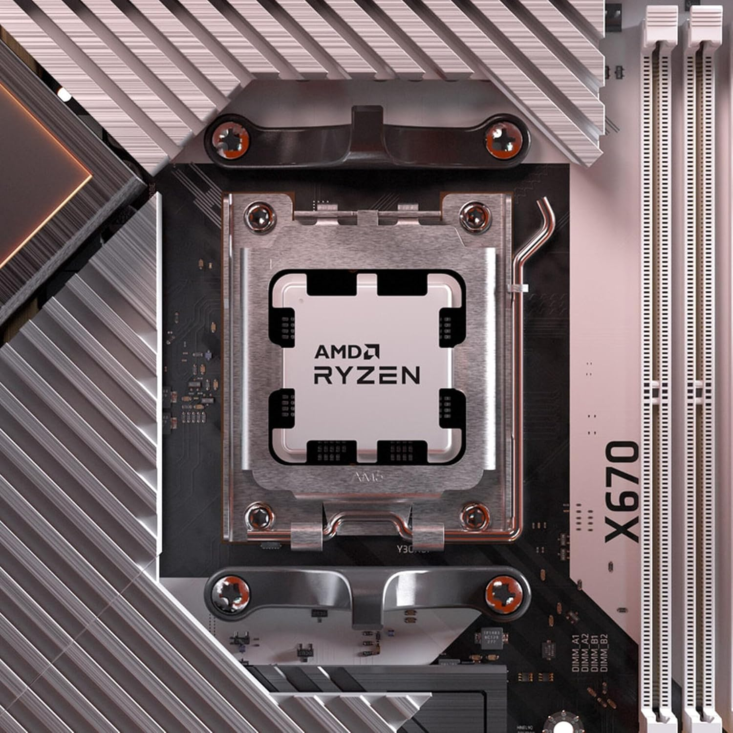 AMD Ryzen 5 8600G 6-Cores 12-Threads Max 5.050Ghz 24MB Cache Wraith Stealth Cooler Desktop Processor image number 3