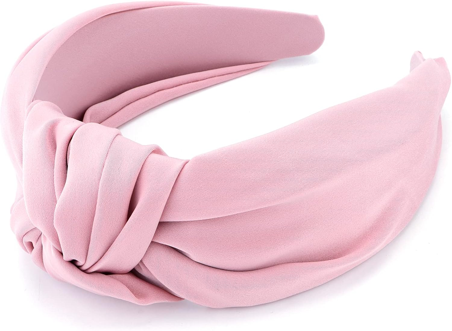 TOBATOBA Peacock Blue Headband, Top Knot Headband Satin Silk for Women, Wide Headbands for Women'S Hair, Non Slip Fashion Hair Accessories