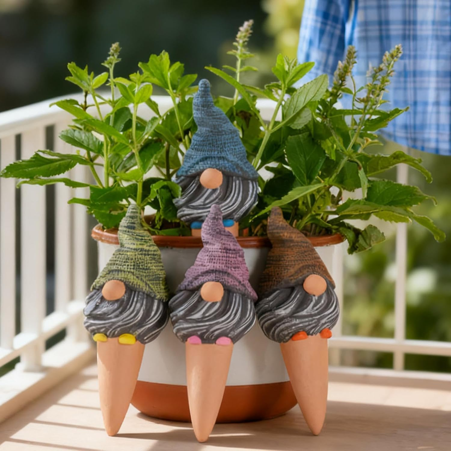 Self Watering Spikes - Gnome Automatic Waterer,Funny Watering Spikes for Indoor Plants - for Indoor Outdoor Garden Yard Lawn Planter Flower Pot Shrub Vine Vacation Travel image number 1