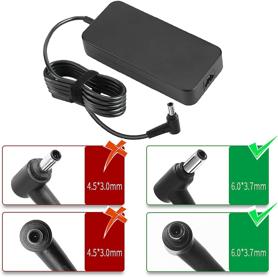 150W AC Charger for Asus TUF Gaming A15 A17 F15 F17 FX505 FX566 FX705 FX86 FX95 FX506 FA506 FX706 FX766 ROG Strix G G15 G17 G531GD G531GT GL531GT G731GT G731G GL731GT G513IH G713IH Laptop image number 5