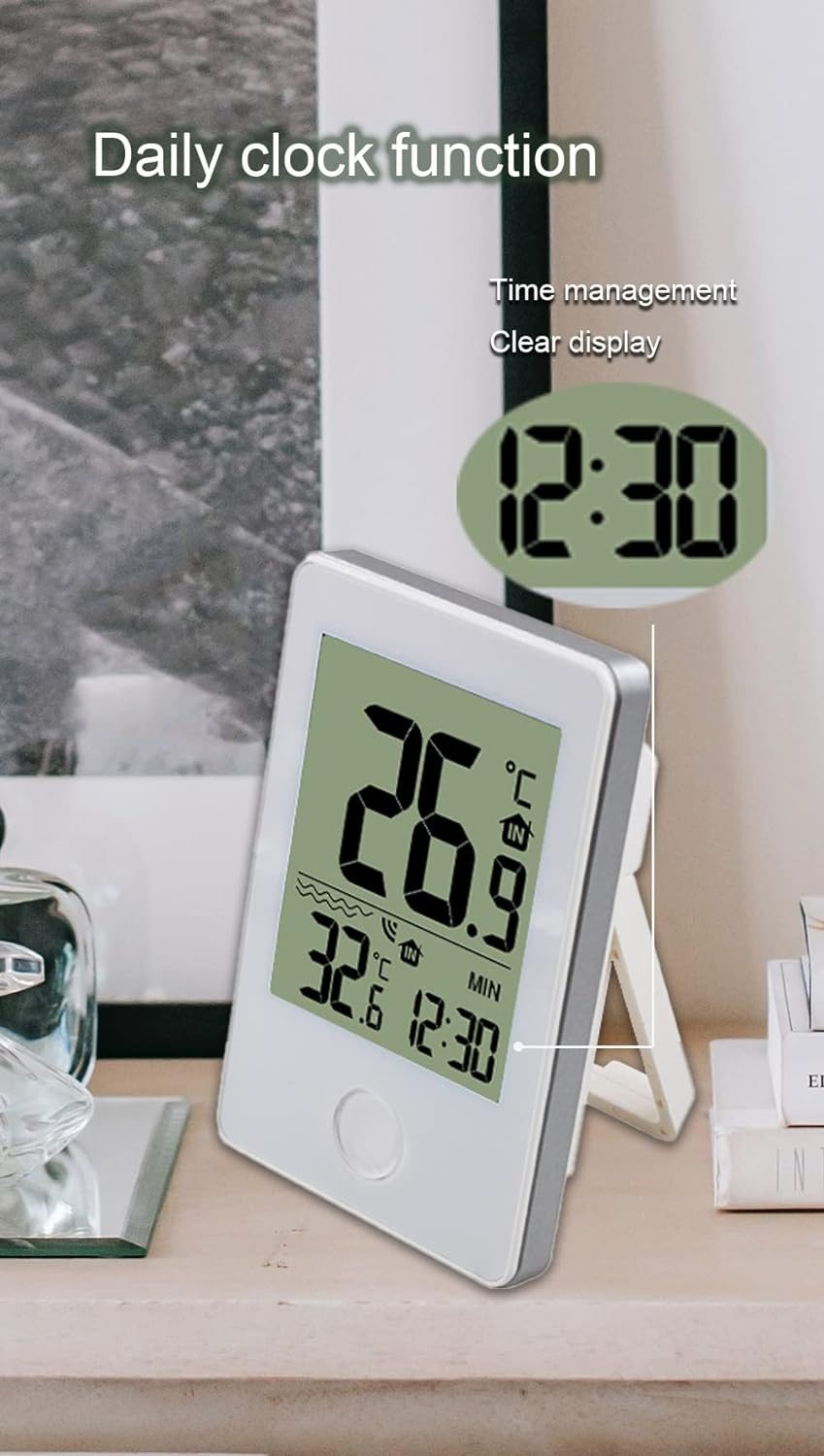 Pool Thermometer Wireless,Digital Swimming Pool Thermometer Floating ，Digital Outdoor Floating Thermometers Used for Swimming Pool, Bathrooms,Aquarium and Sinks image number 5