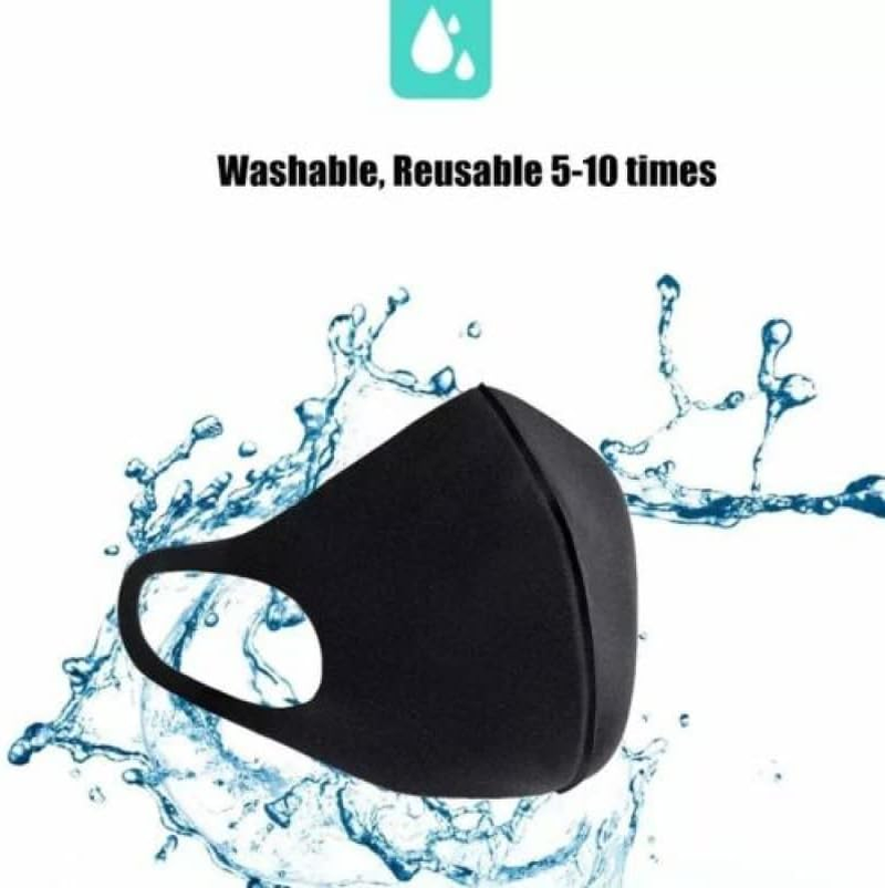 10 Pack Face Mask, anti Dust Mouth Mask, Unisex Anti-Pollution Facemask, Reusable & Washable Masks for Running, Cycling, Skiing Motorbikes, Outdoor Activities (Black) image number 6