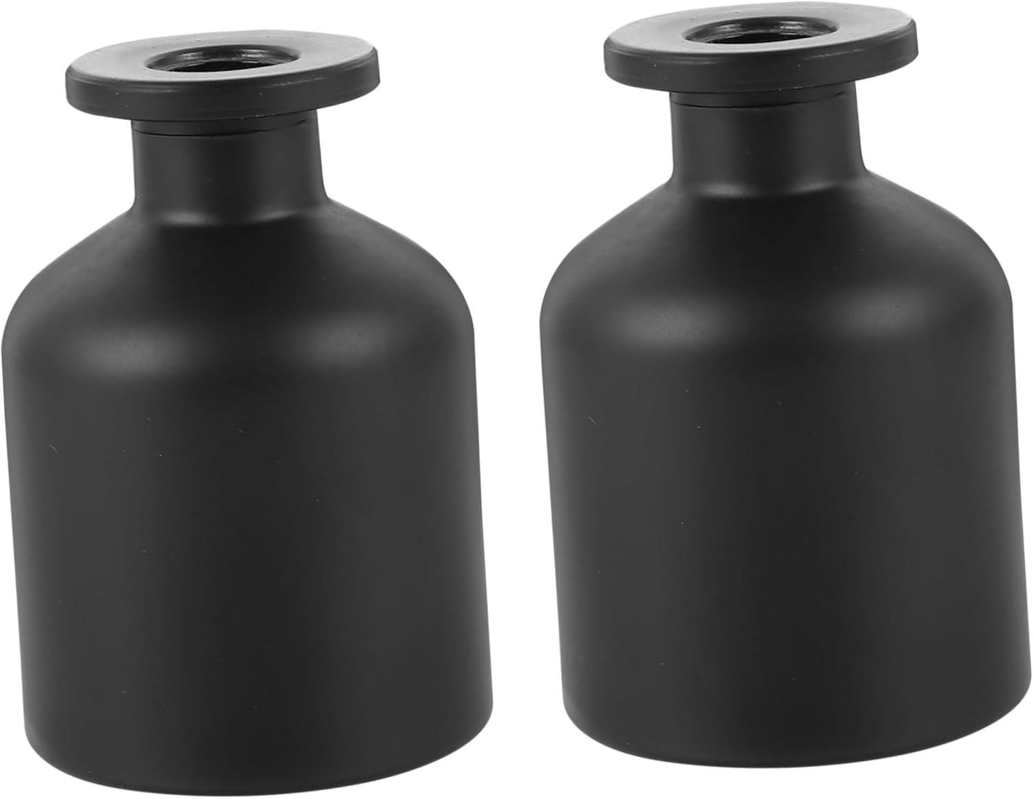 Aromatherapy Diffuser Bottle 100Ml Frosted Glass Black Matte Fragrance Release Container for Home Living Room Decor 2Pcs image number 5