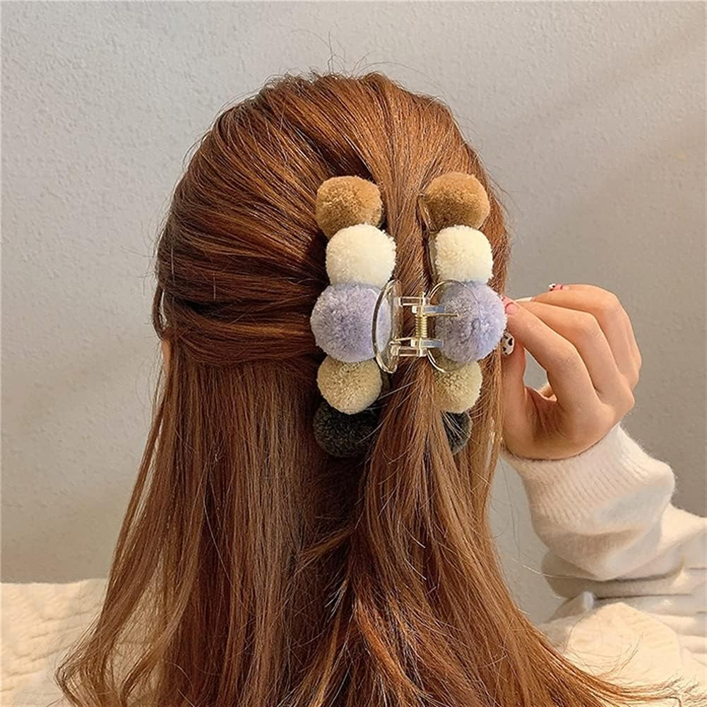 Hair Bobby Pins,Barrettes,Snap Clip,Hair Slides,Women Hairpins Big Claws Crab Hairpins Barrettes Ponytail Girls Hair Accessories Ornaments (Color : A) image number 4